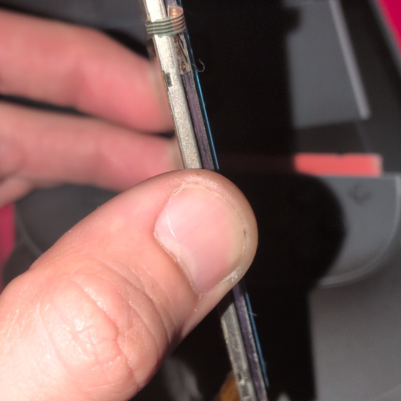 Nintendo Switch Replacement LCD Screen Display Module w/ Ribbon Cable Blue Frame