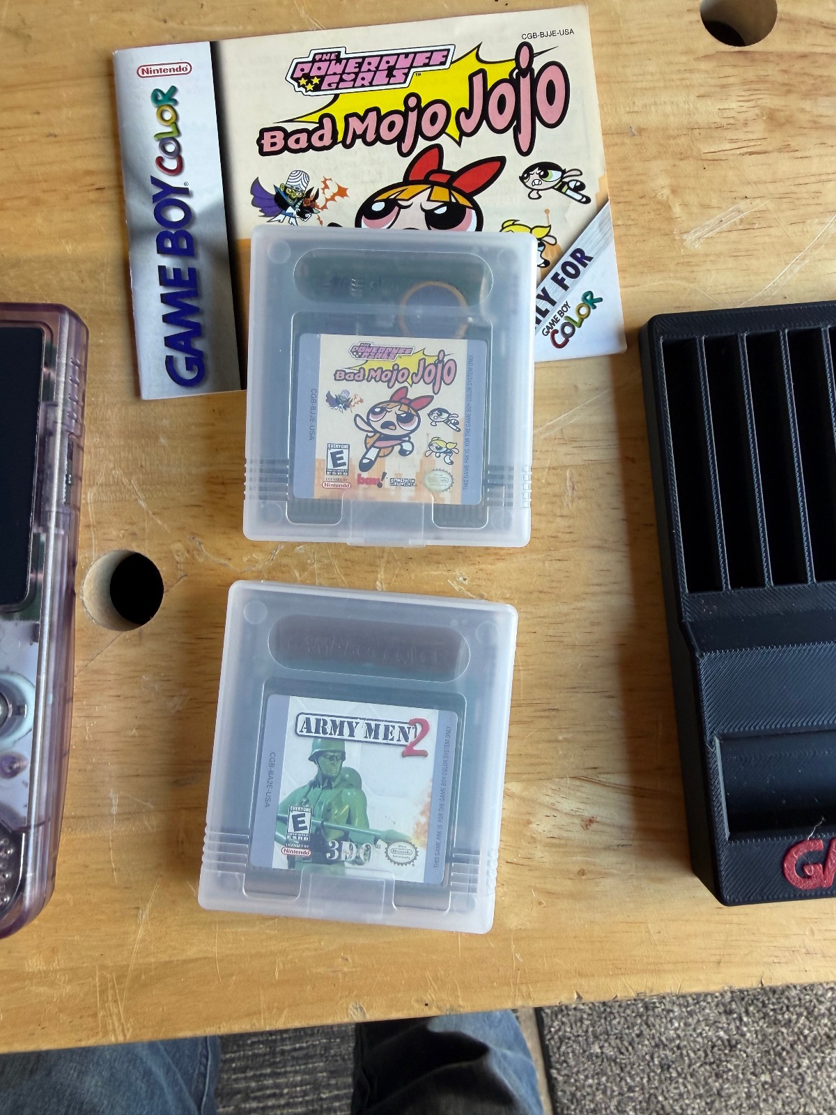 Gameboy Color Console – Bundle, includes 2 games and stand