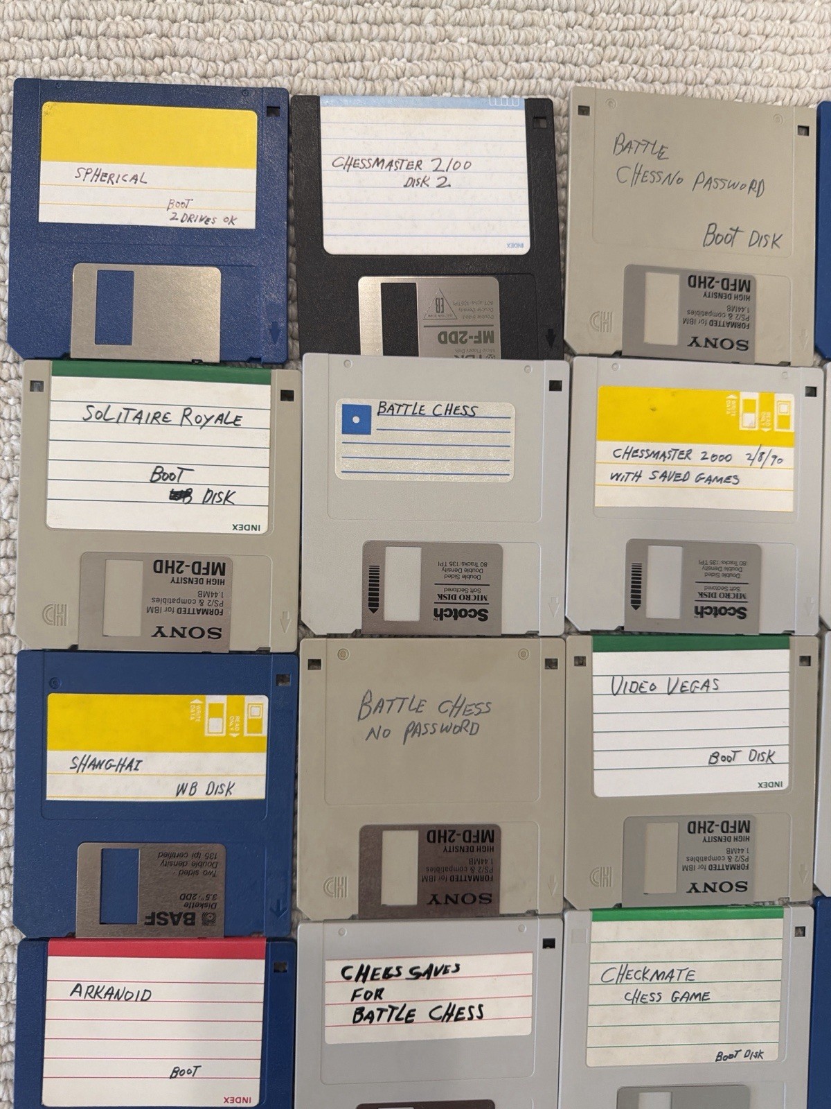 Commodore Amiga Game Disk Lot 52 Tested Lemmings SimCity Test Drive Case