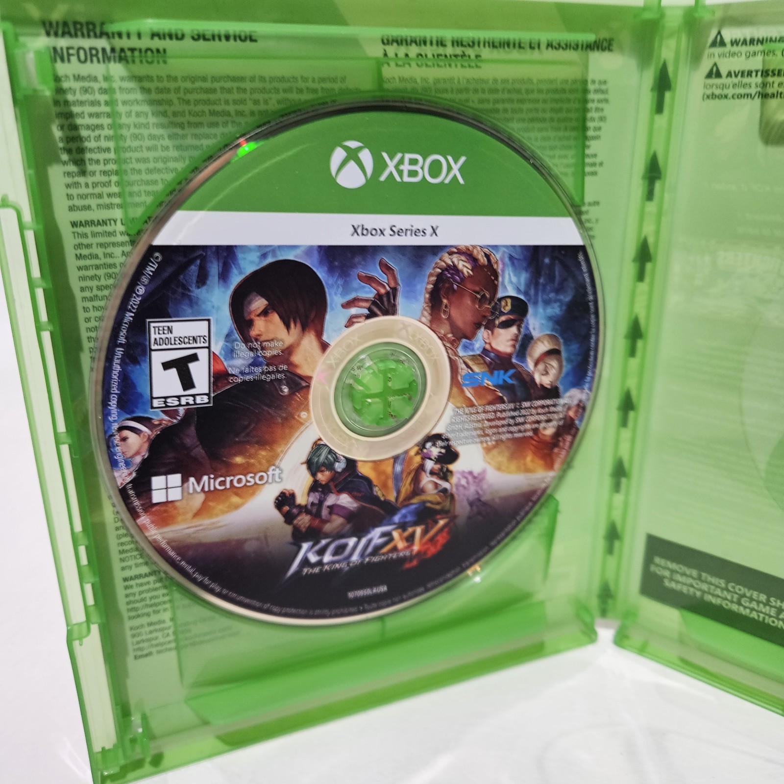 The King of Fighters XV (Microsoft Xbox Series X, 2022) In Case Tested