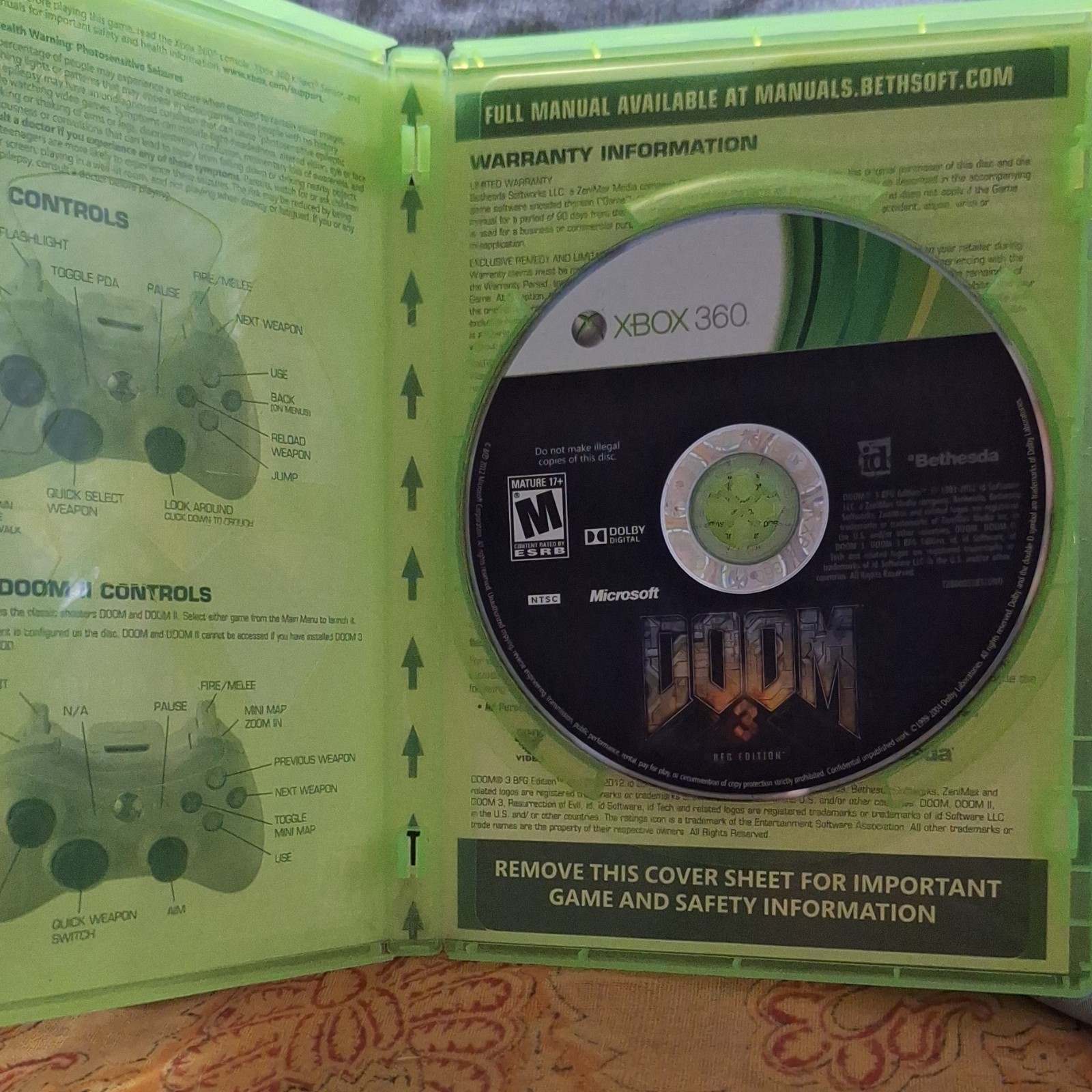 Bethesda DOOM 3 BFG Edition Xbox 360/Xbox One Multiplayer M NTSC-U/C