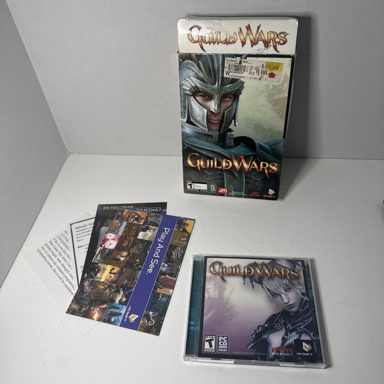 Role Playing PC Game Lot: Guild Wars & World Of Warcraft WOW Burning Crusade