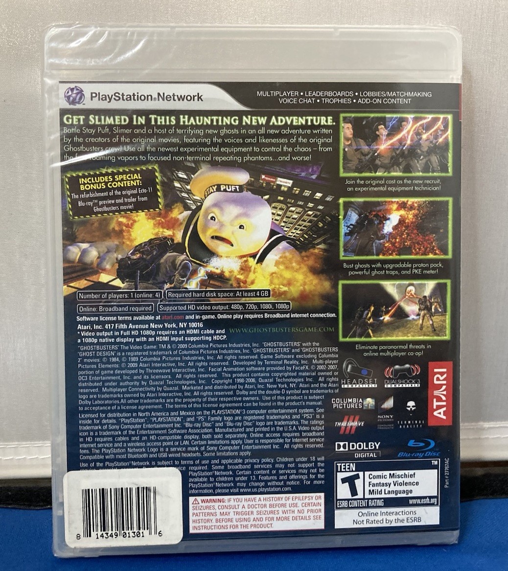 NEW! Ghostbusters: The Video Game Sony Playstation 3 PS3 Brand New and Sealed!