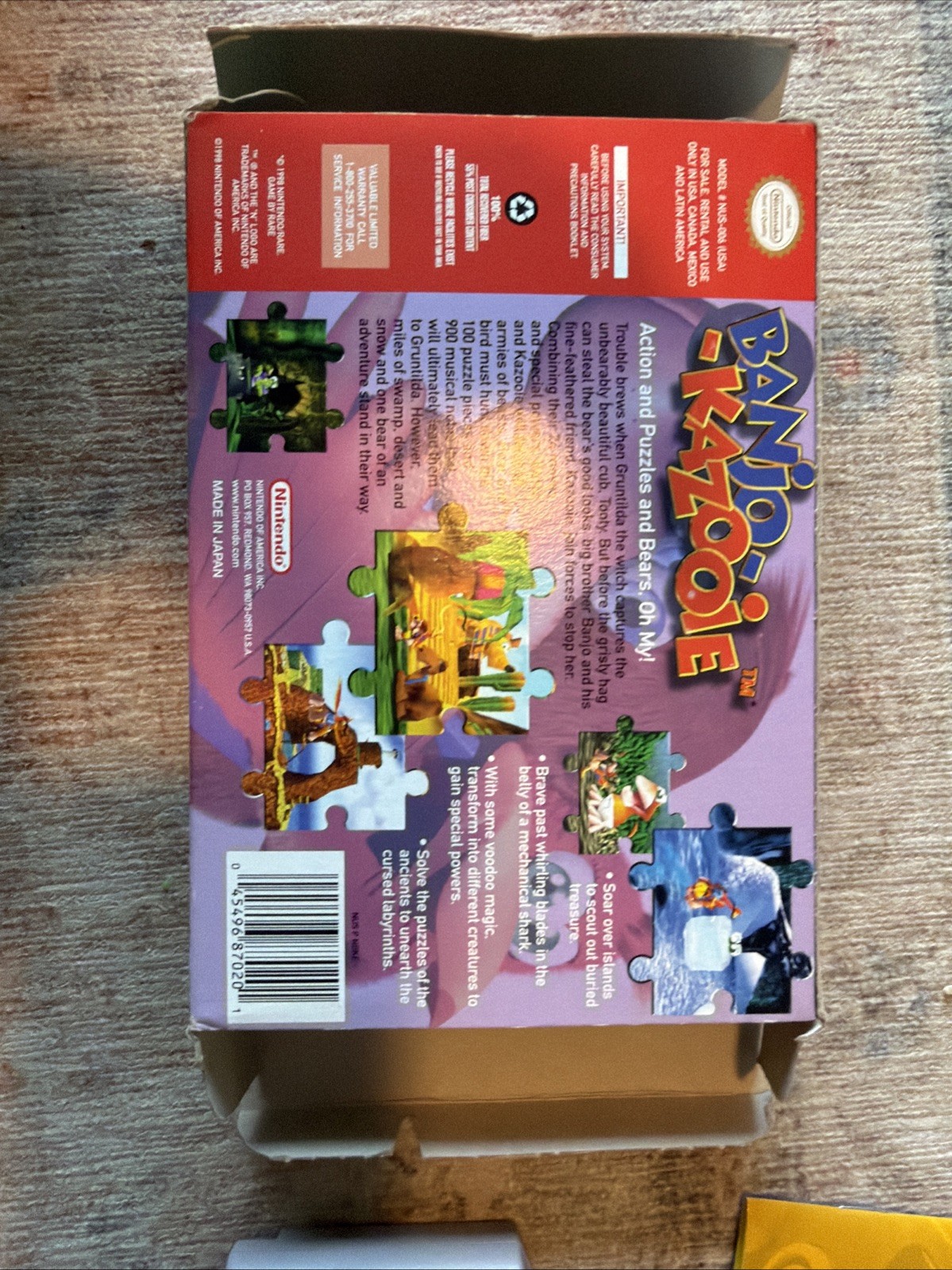 Banjo-Kazooie Nintendo 64 CIB Complete Box Manual N64 Rareware Original 1998