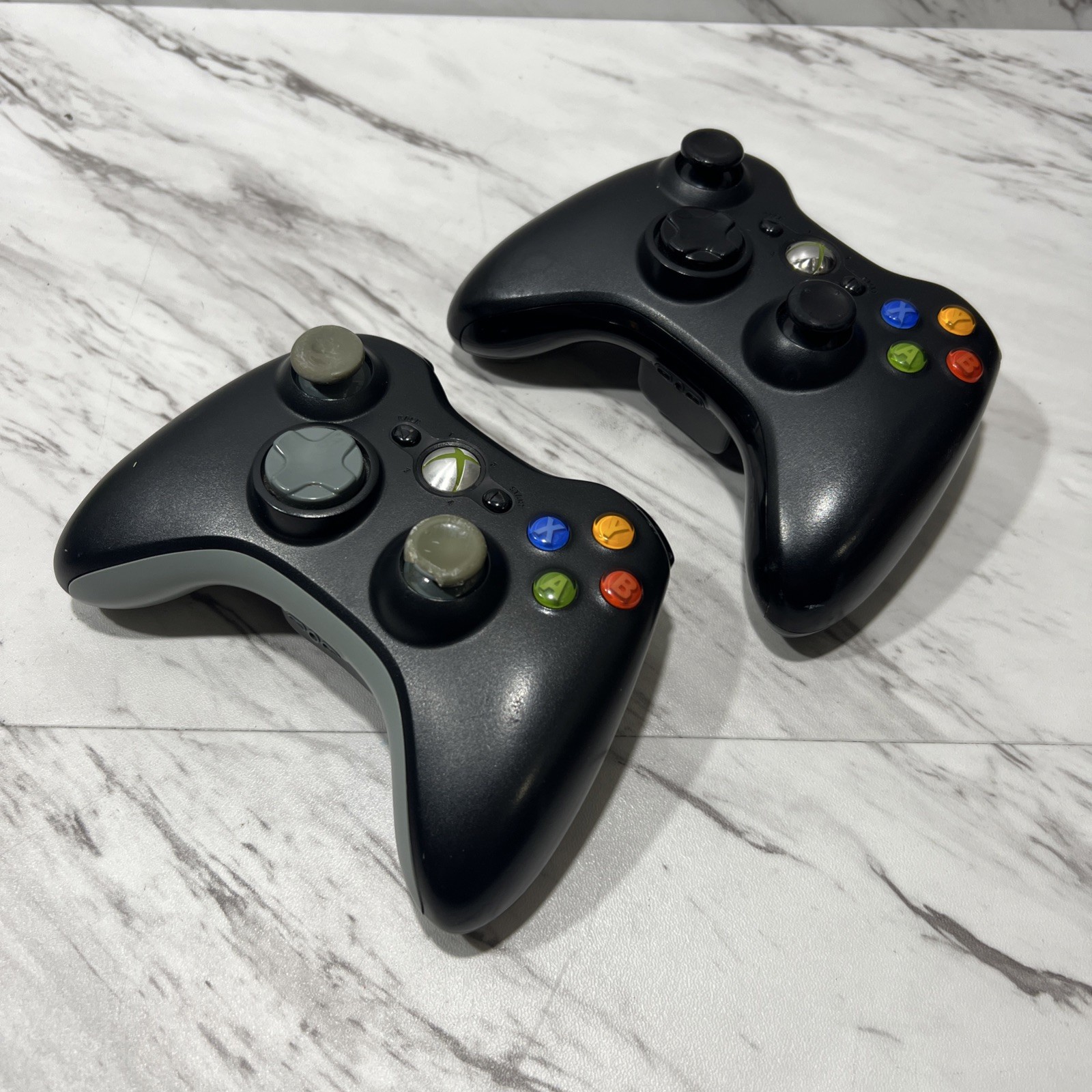 OEM Microsoft Xbox 360 Wireless Black/Grey/Chrome Controllers READ!
