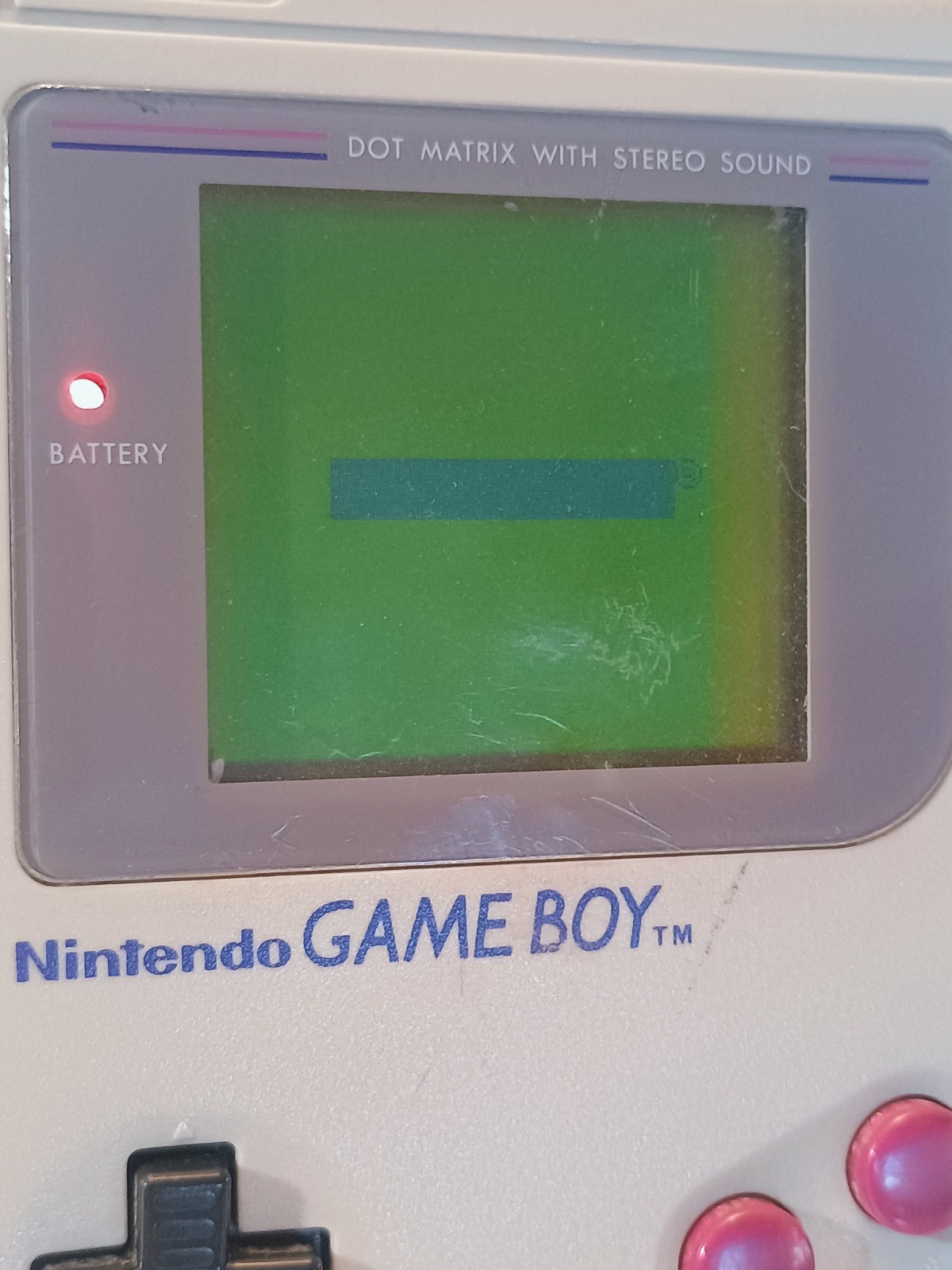 Nintendo Game Boy Console Works SCREEN ISSUE **SEE PHOTOS**