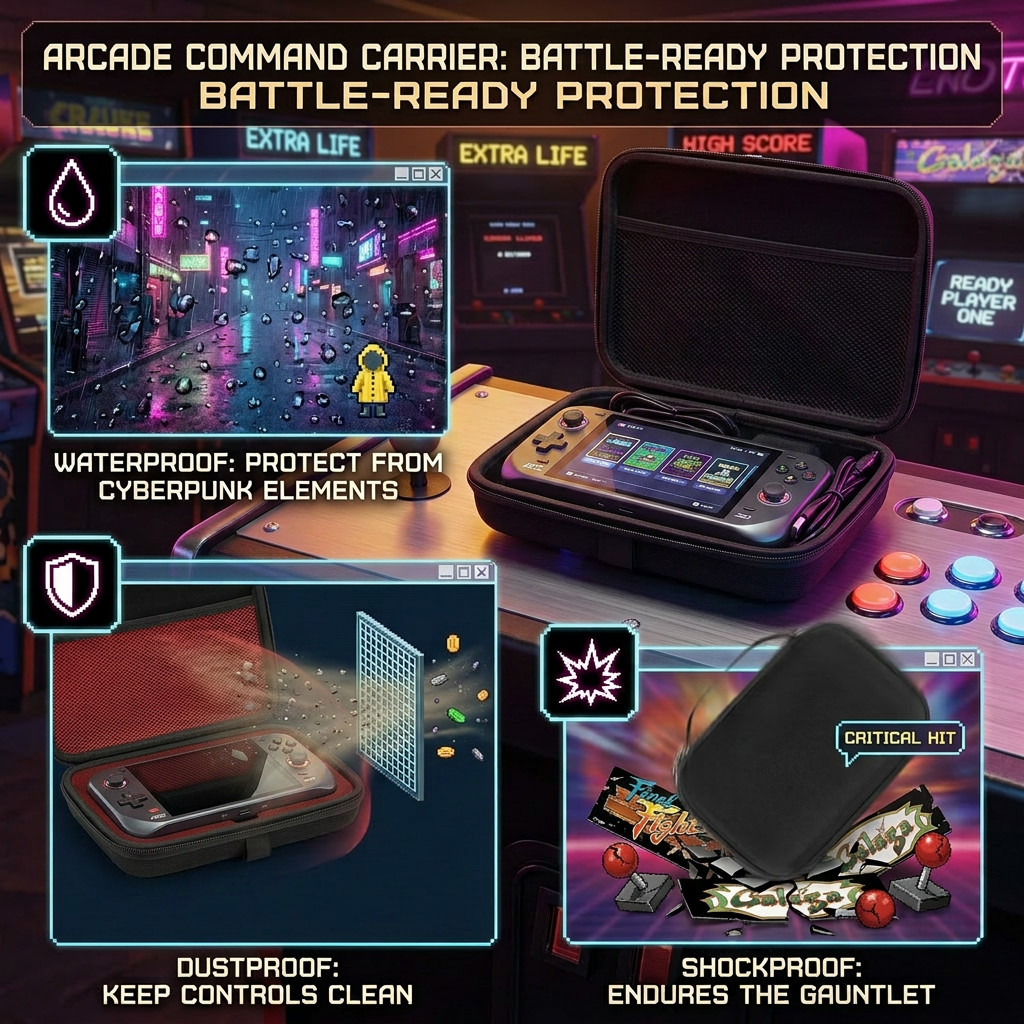 Hard Travel Case for Anbernic RG35XX RG353V R36S R40S Retro Game Console