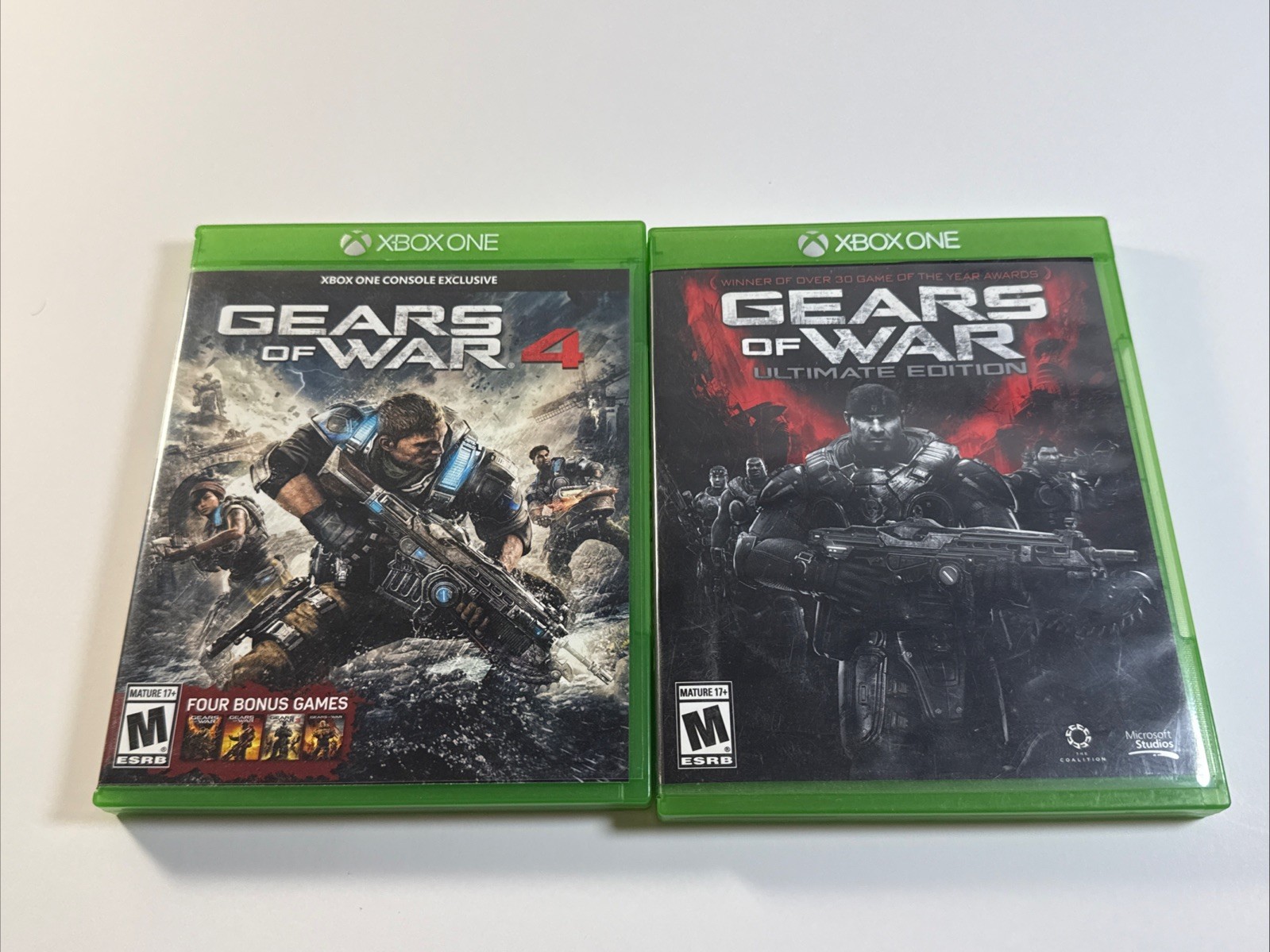 Gears Of War – Ultimate Edition & Gears Of War 4 :: Xbox One Stickers Near Mint