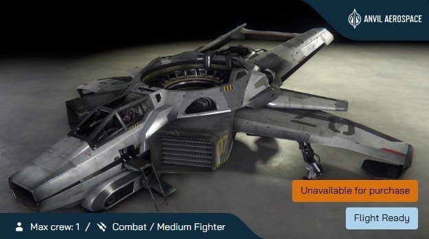 STAR CITIZEN – Anvil F7A Military Hornet with LTI (SUPER RARE)