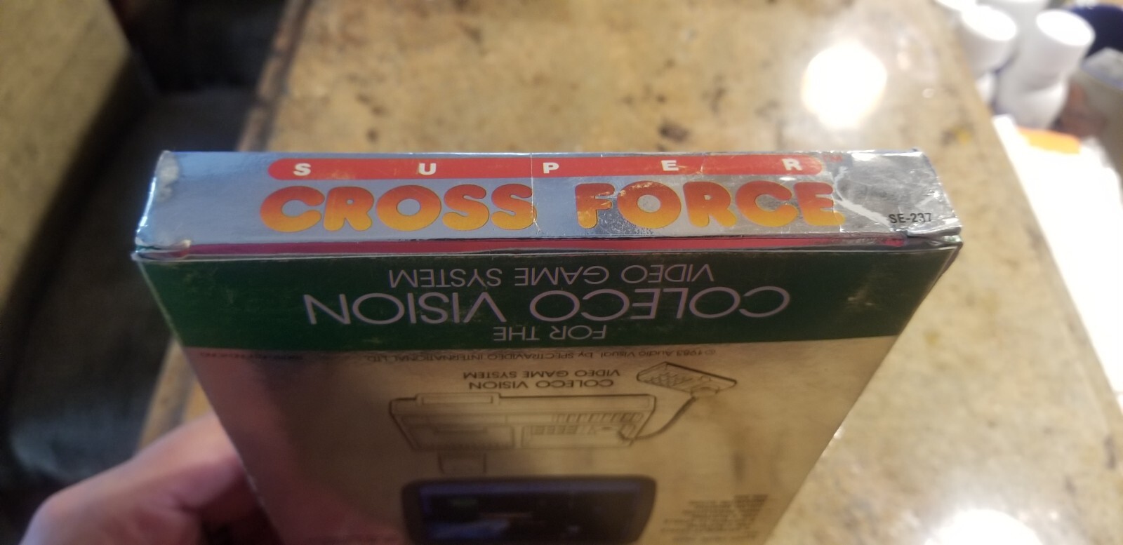 COLECOVISION SUPER CROSS FORCE COMPLETE IN BOX CIB AUTHENTIC RARE