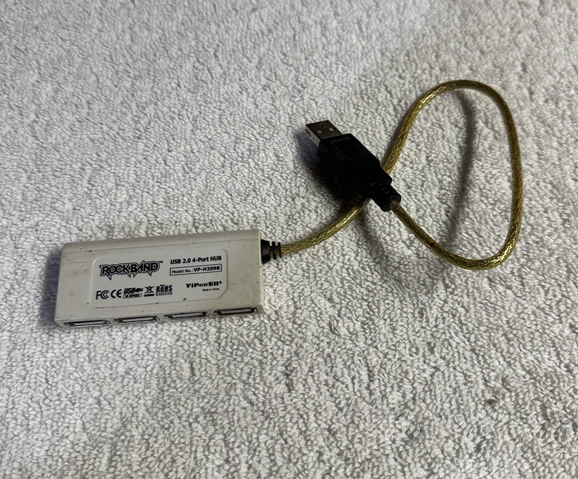 Rock Band USB 2.0 4-Port Hub VP-H209B PS2 PS3 Playstation 3 Xbox 360 Wii !!