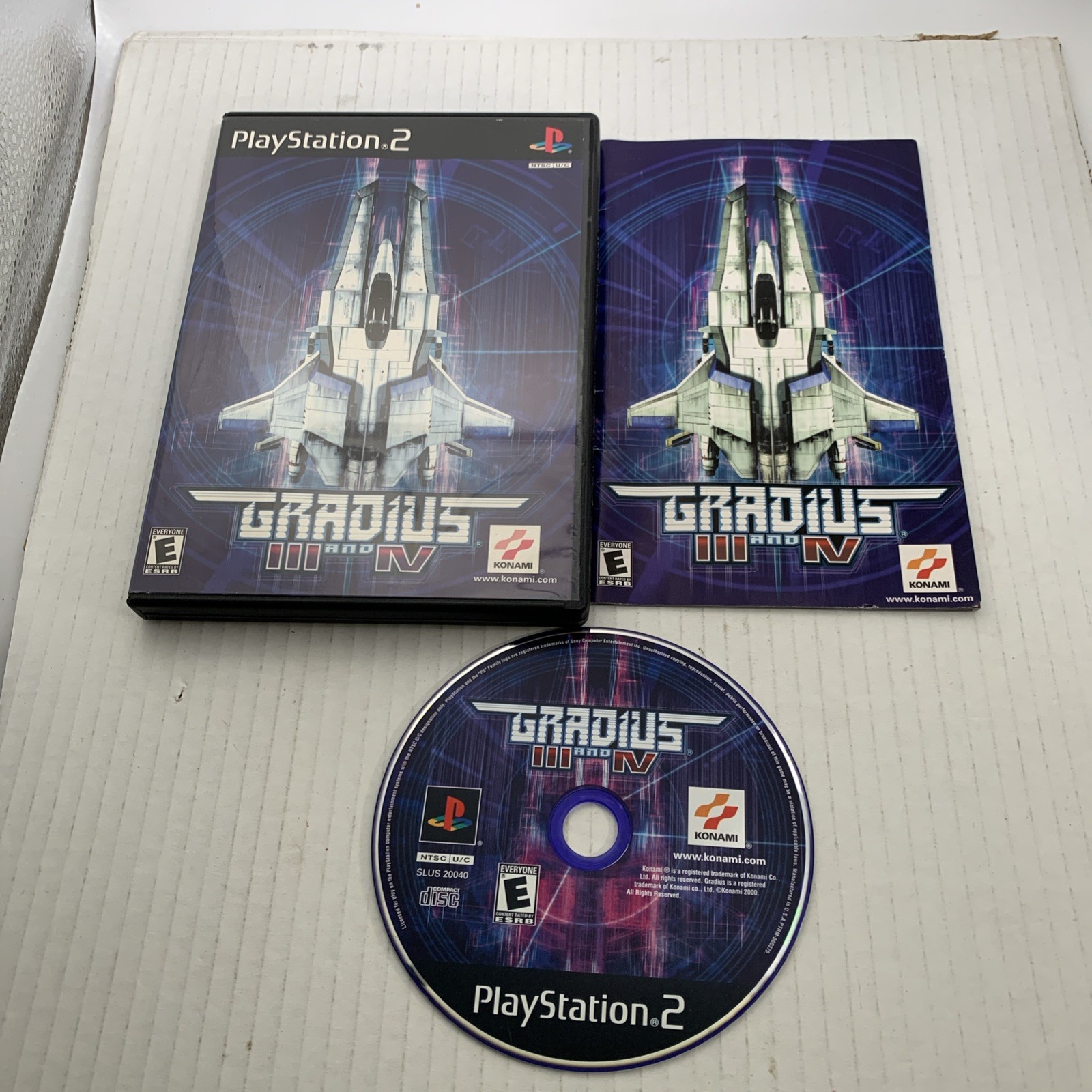 Esteem Condition Gradius III 3 and IV 4 (Sony PlayStation 2, 2000) PS2 See Pics