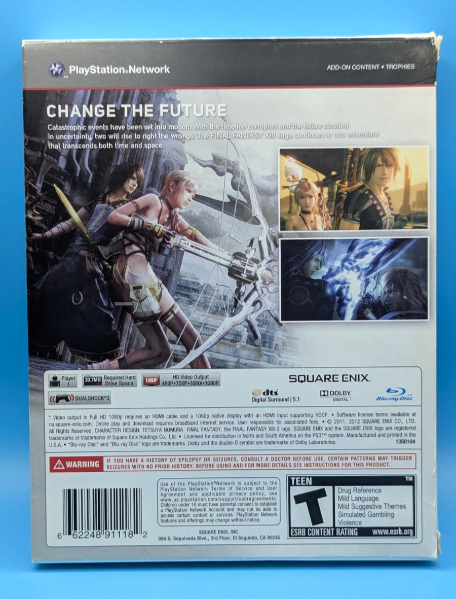 Final Fantasy XIII +Guide XIII-2 Novella Edition XIII-3 Returns PS3 Complete Set