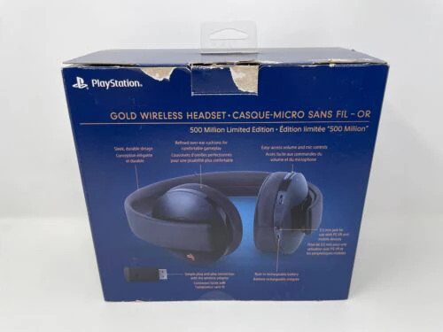 Sony Gold Wireless Headset 500 Million Limited Edition [USED – COMPLETE IN BOX]