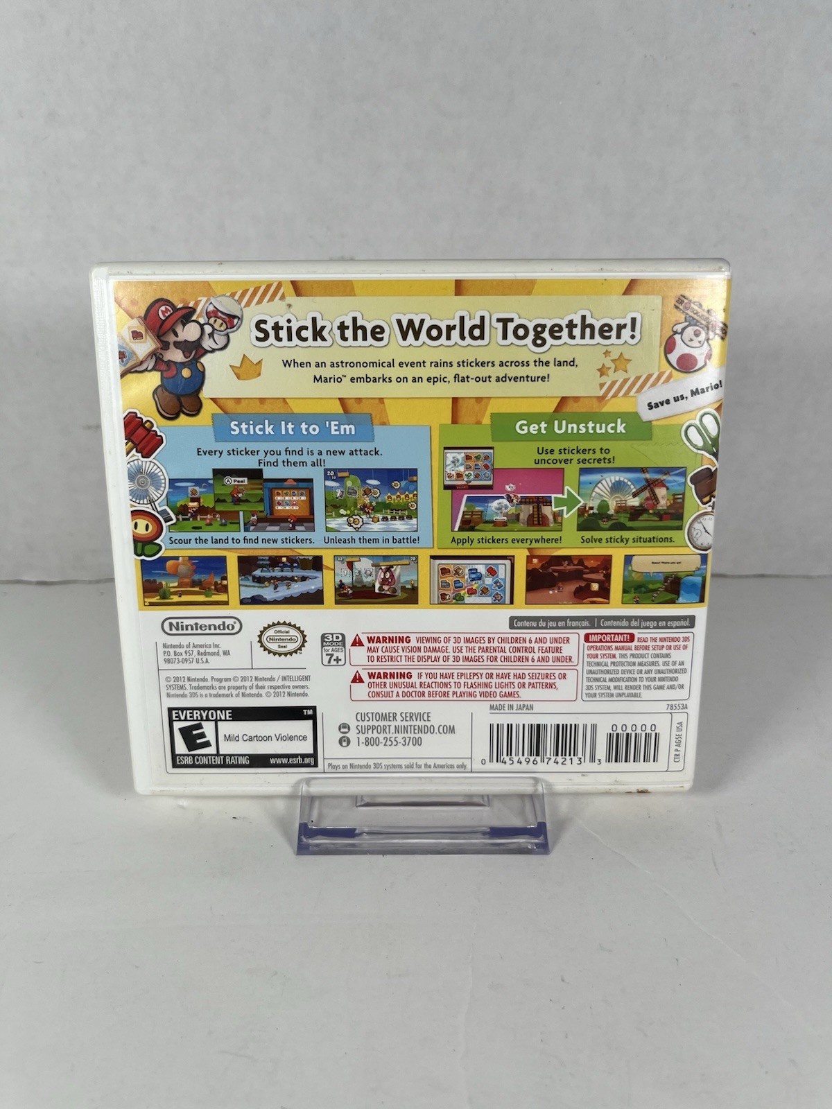 Paper Mario: Sticker Star 3DS Complete Edition CIB – TESTED