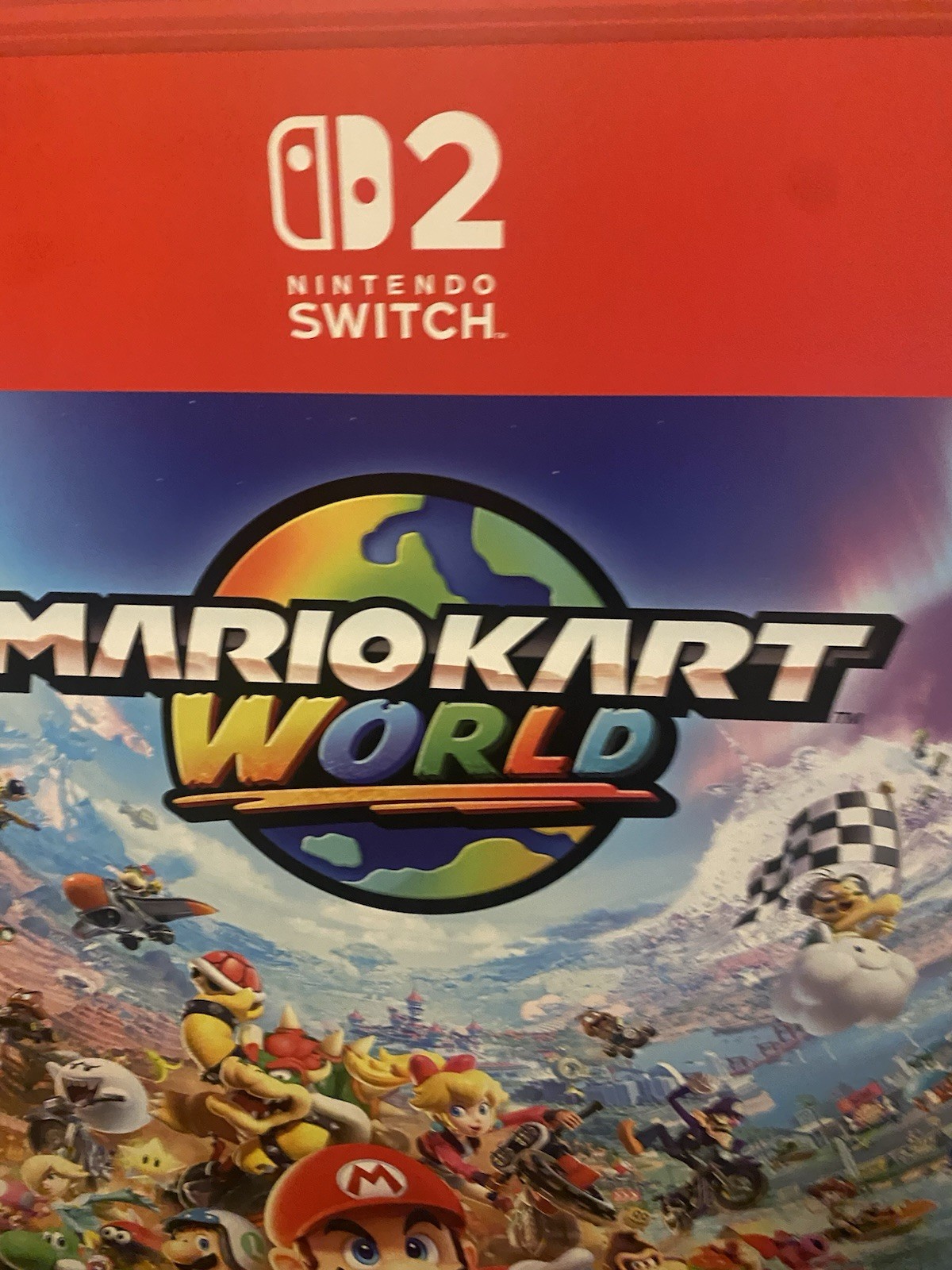 Mario Kart World 5FT :Display/Nintendo Switch 2 Promo:GAME STOP⭐️(READ) ⭐️37×60
