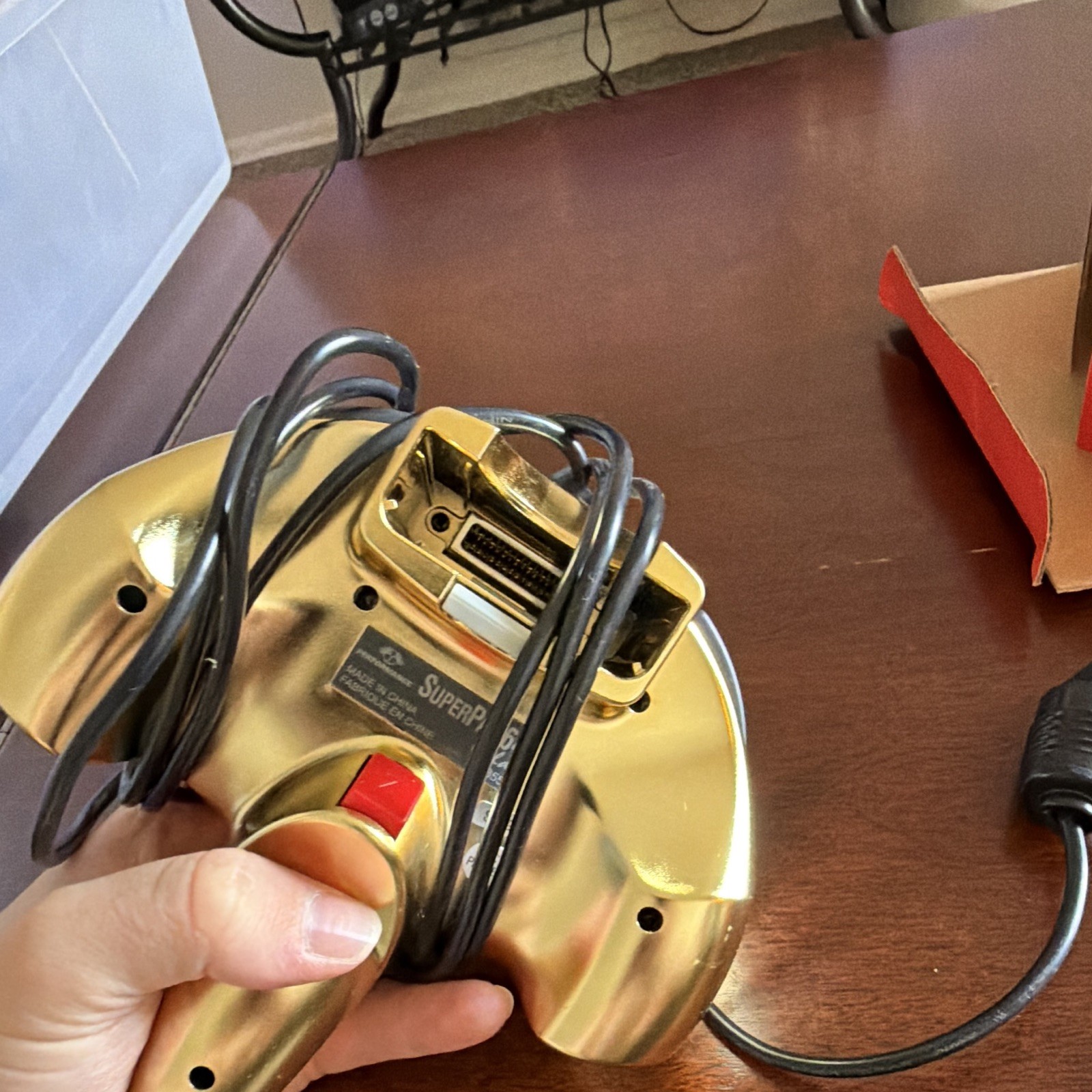Performance SuperPad 64 Gold Wired Turbo Controller for Nintendo 64 w/ Box