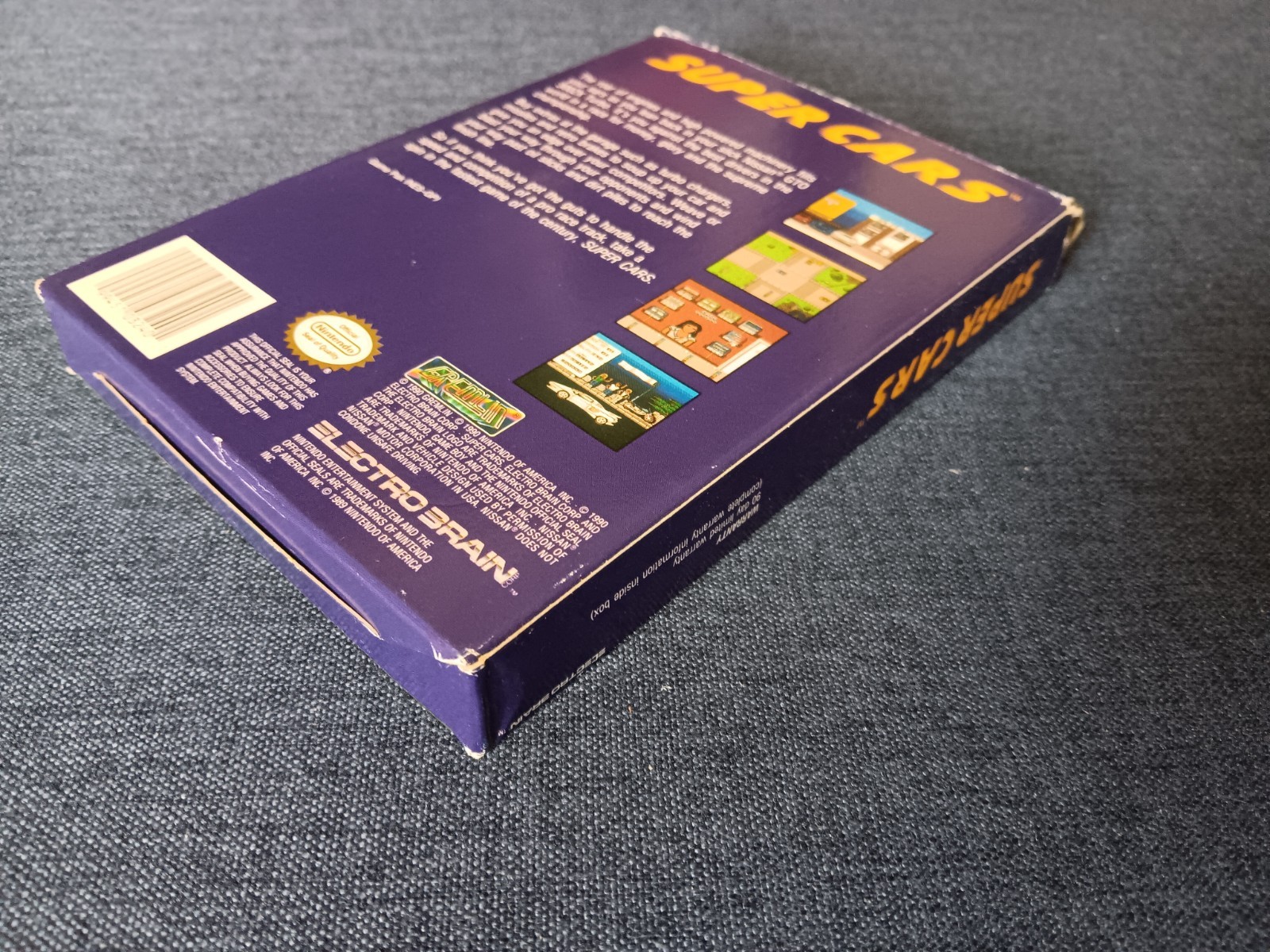 Super Cars (Electro Brain, 1991) NES Game w/ Box & Manual ~ Tested & Working