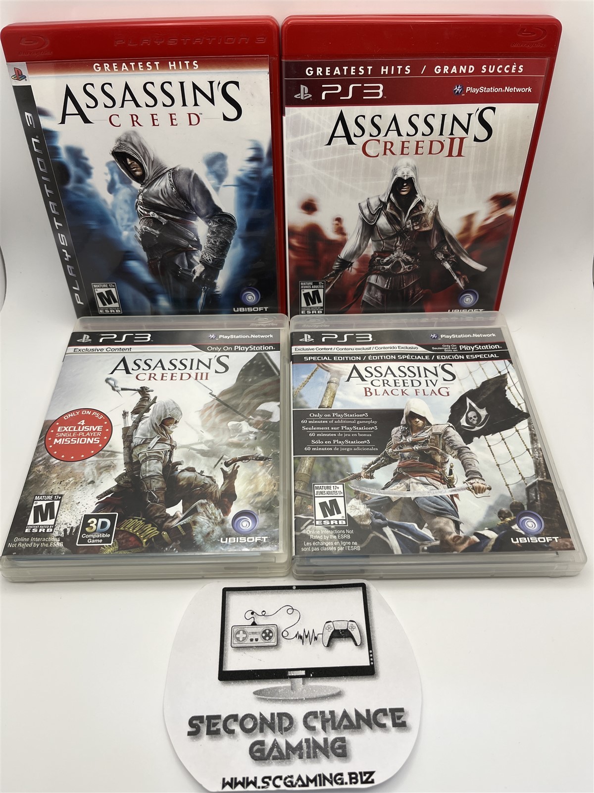 Assassin’s Creed Collection 1 + 2 + 3 + 4 Black Flag Bundle PlayStation 3 Tested