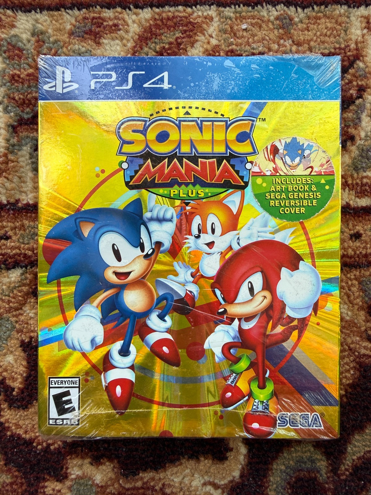Sonic Mania Plus PS4 Brand New Sealed Art Book Edition Reversible Cover Sega