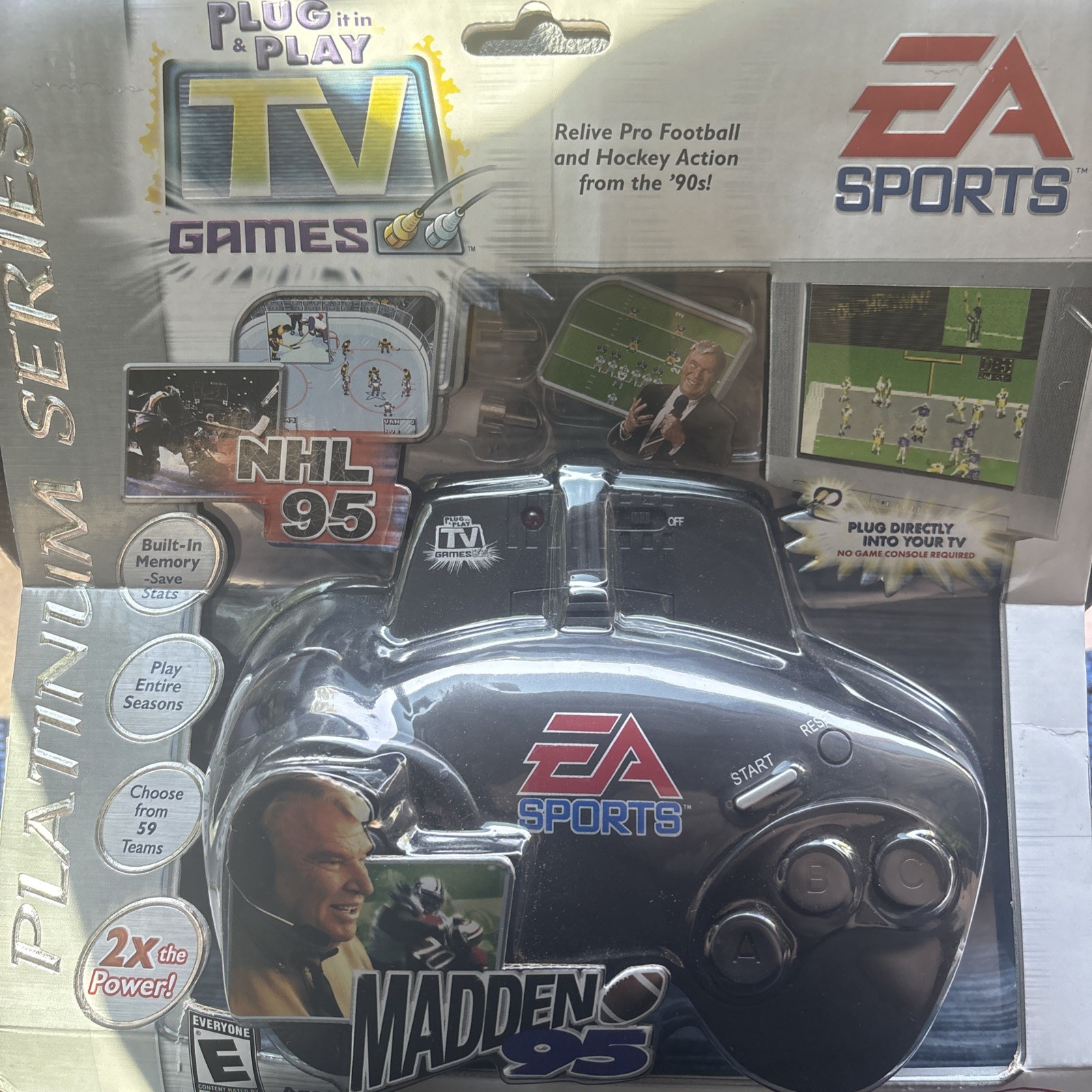 EA Sports John Madden 95 NFL NHL Plug and Play Football In Your TV Game System