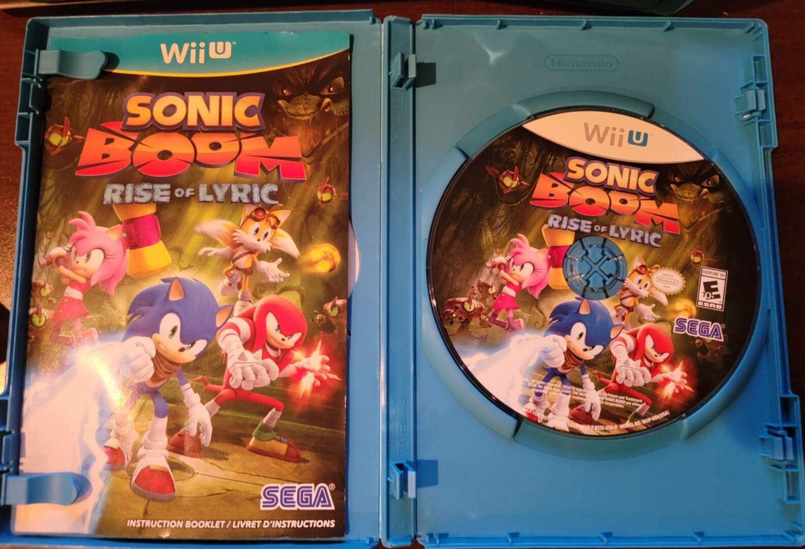Sonic Boom: Rise of Lyric (Nintendo Wii U, 2014) Complete CIB