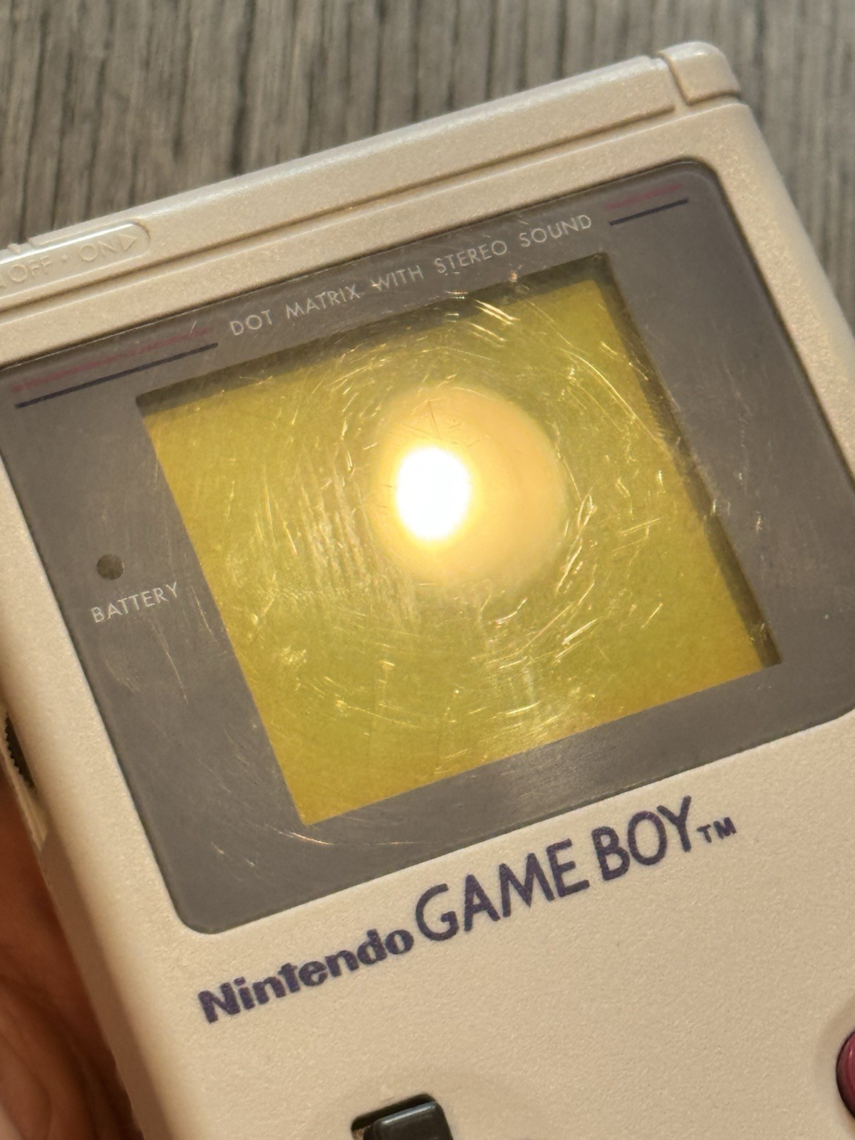 Nintendo Game Boy Original + Kirby’s Pinball Land Vintage 1989 TESTED WORKS