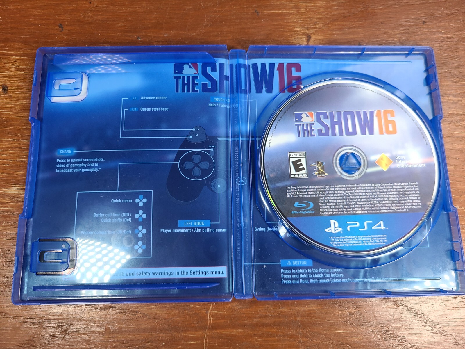 MLB: The Show 16 (PS4 PlayStation 4, 2015) Tested + Working