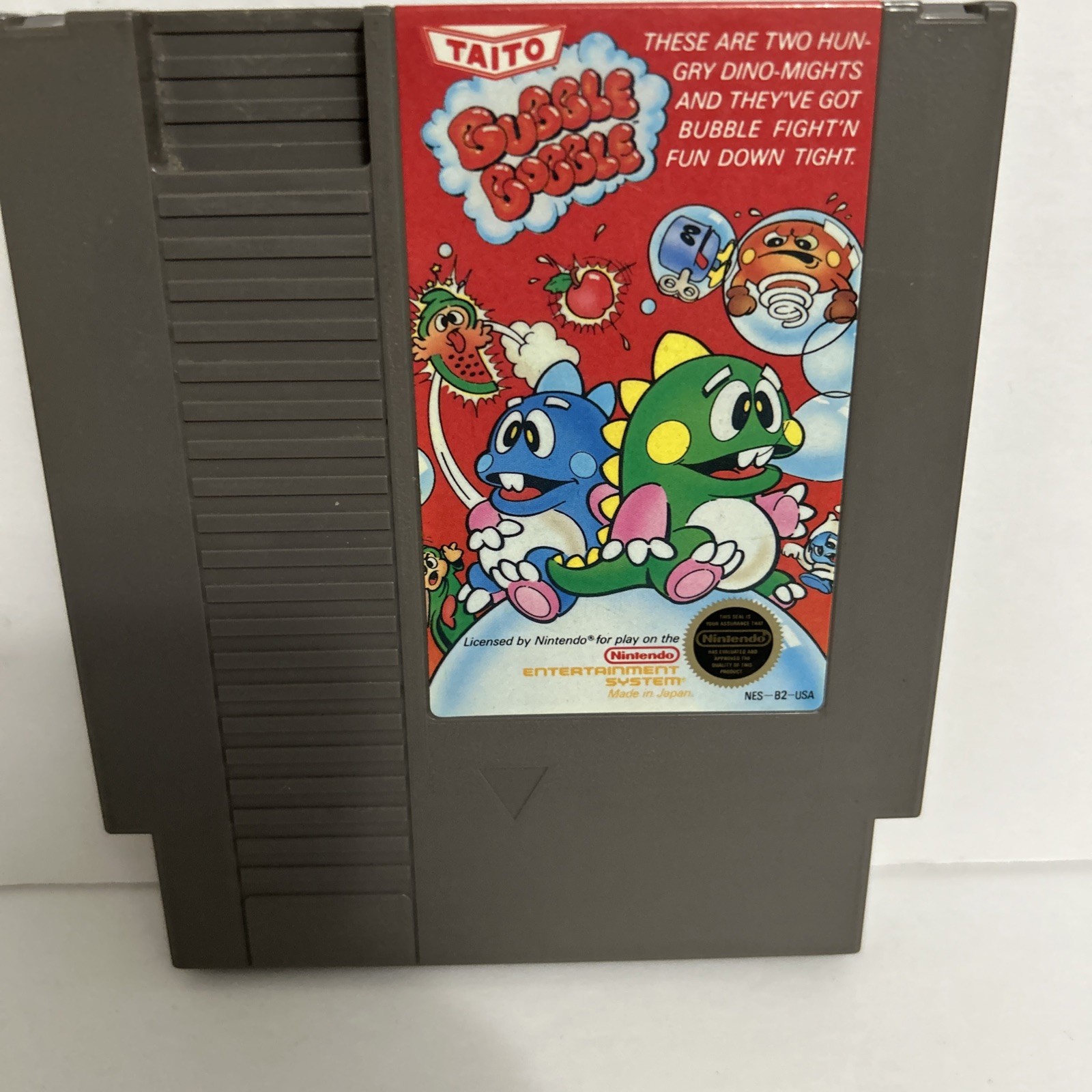 Bubble Bobble Nintendo NES Authentic Tested.