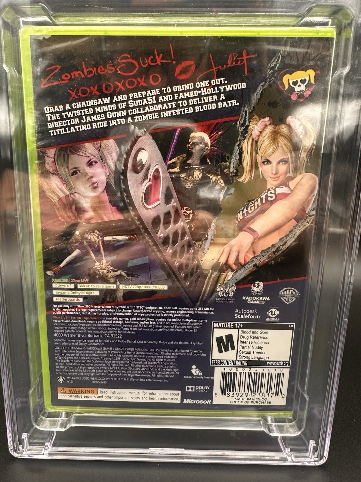 Lollipop Chainsaw – Microsoft Xbox 360 – CGC Graded 9.8 A++ – Type – Y-Folds
