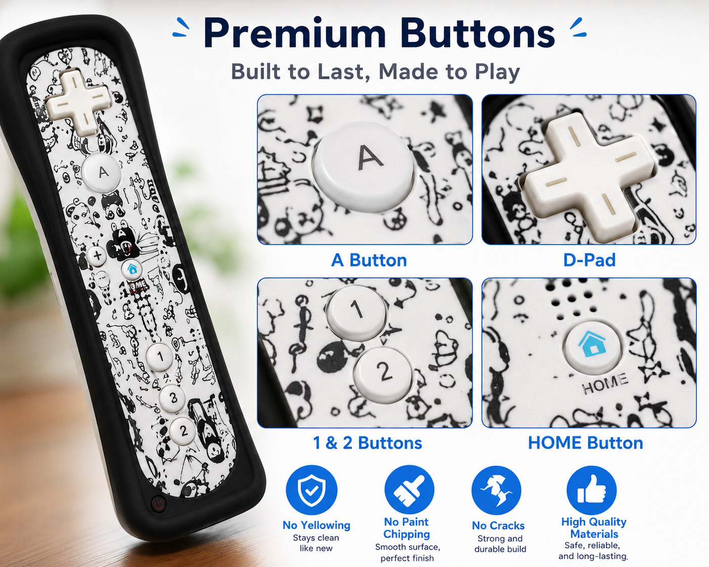 2x Wii Remote Controller Motion Plus + Nunchuk Set For Nintendo Wii Wii U Tested