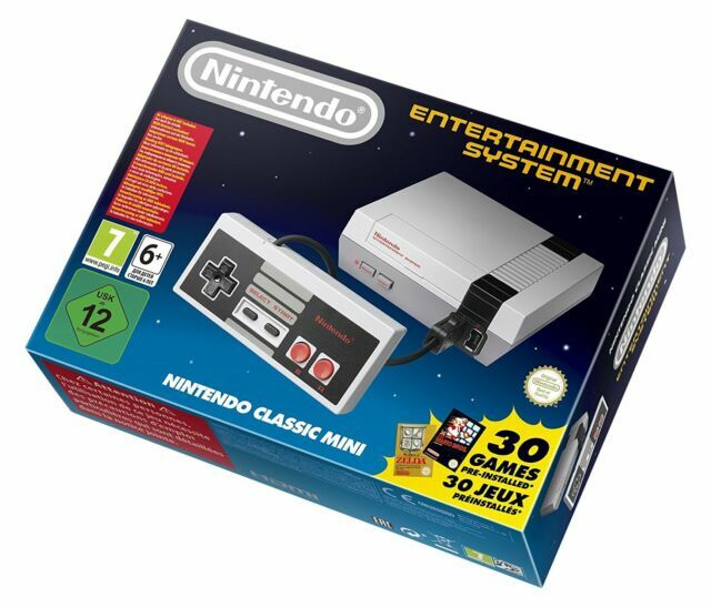 NEW, Nintendo Classic Mini SNES 512MB Game Console – Gray