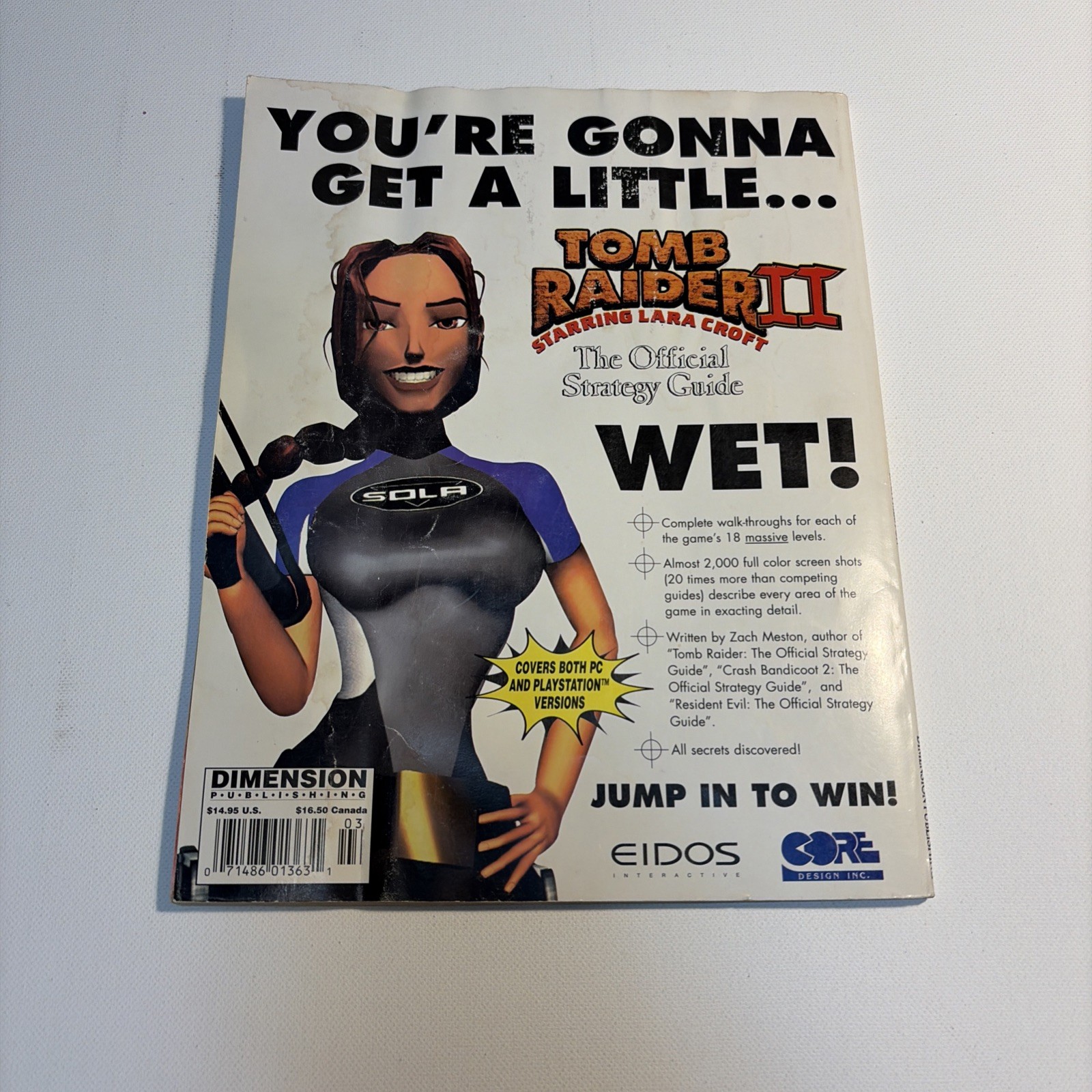 Tomb Raider II Dimension Publishing Official Strategy Guide Great Shape