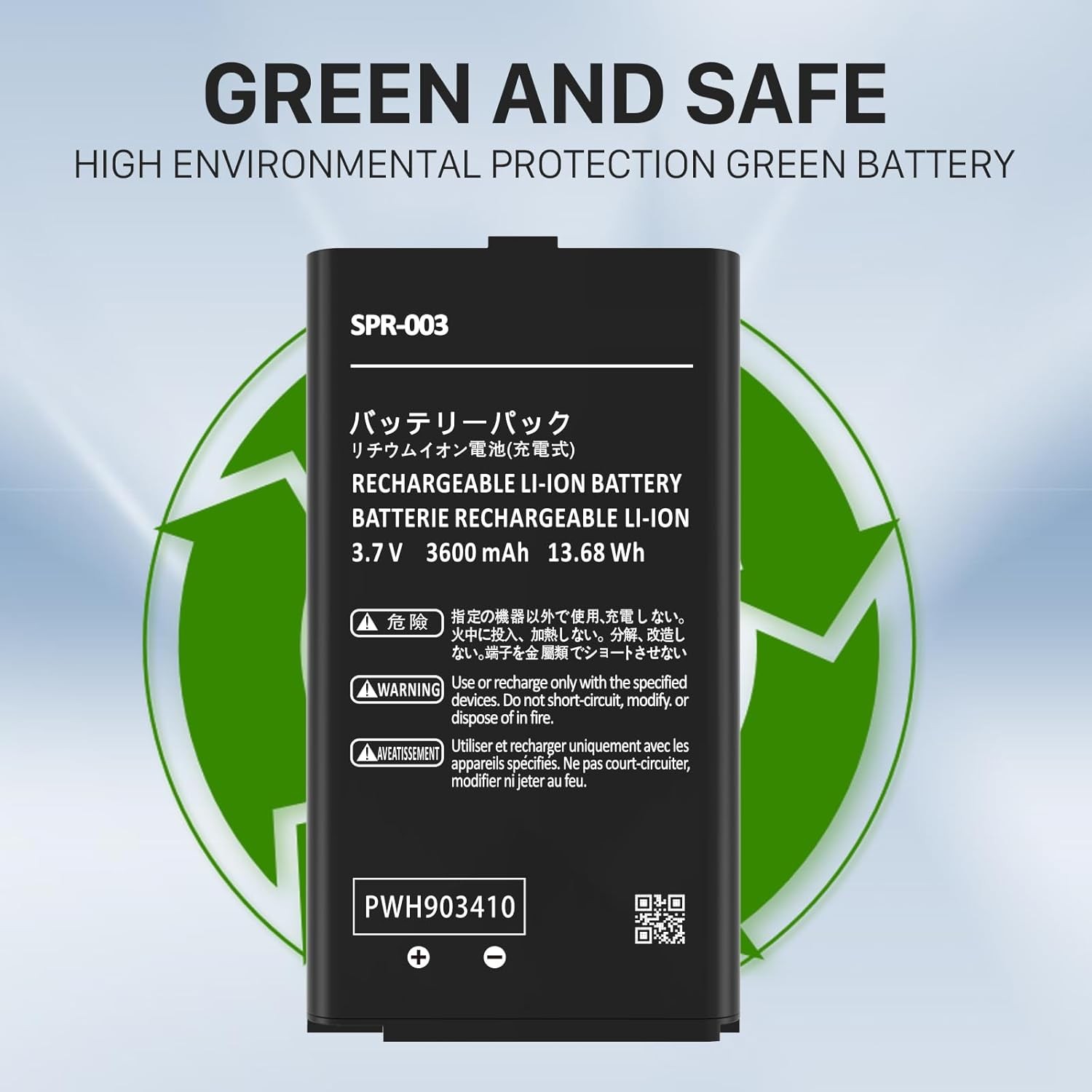SPR-003 Battery, 3600mAh New Upgrade High Capacity Battery Replacement for…