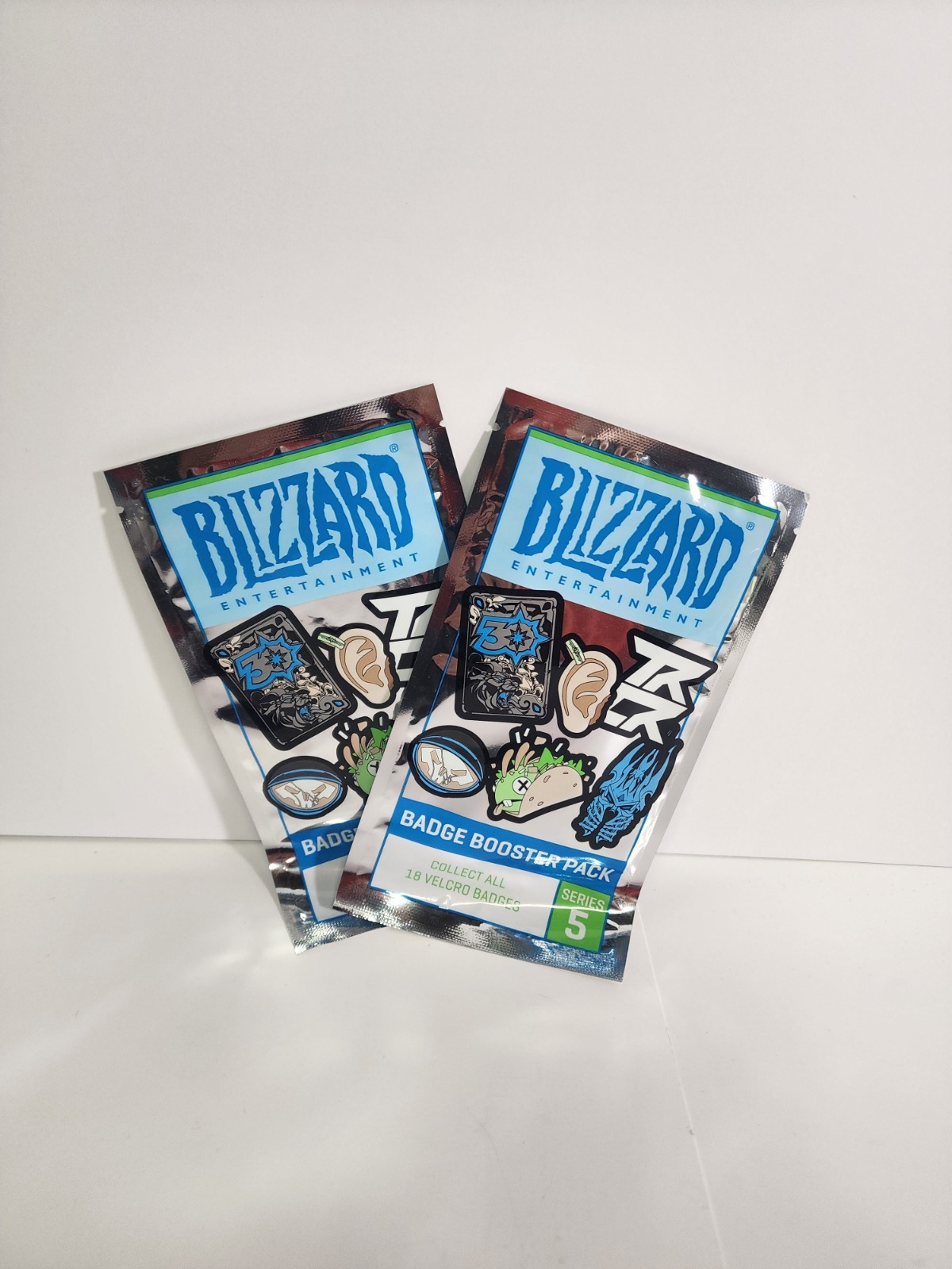 Lot of 2 Blizzard Badge Booster Pack Series 5 – 3 Badges ea – Collect All 18 NEW