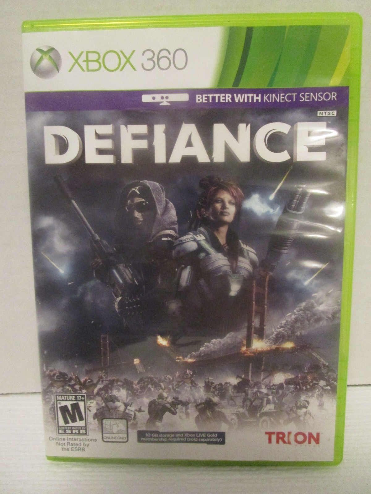 Defiance (Xbox 360) Rated M Complete with Manual by TRION Video Game