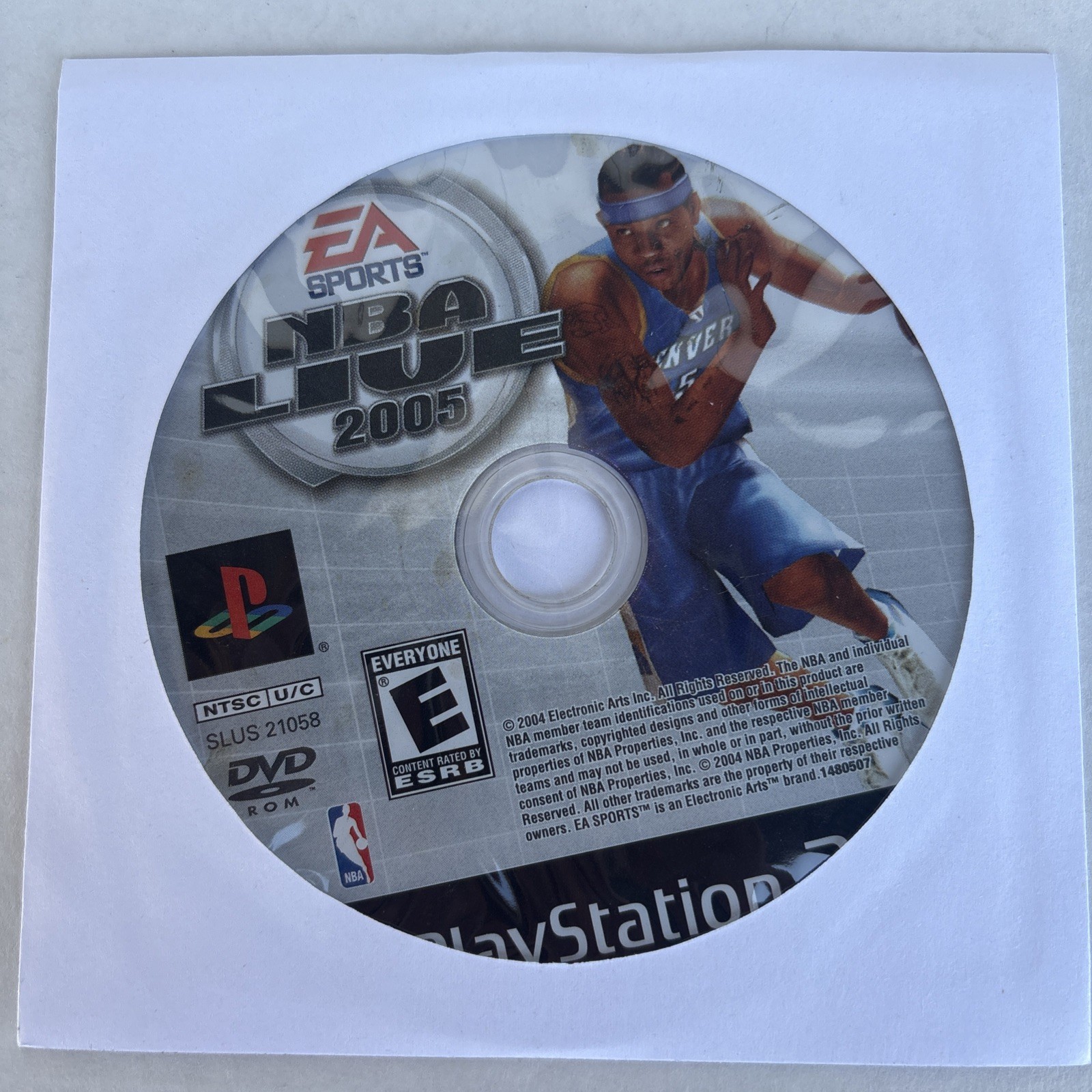 NBA Live 2005 PlayStation 2 PS2 DISC ONLY NO TRACKING *Tested*