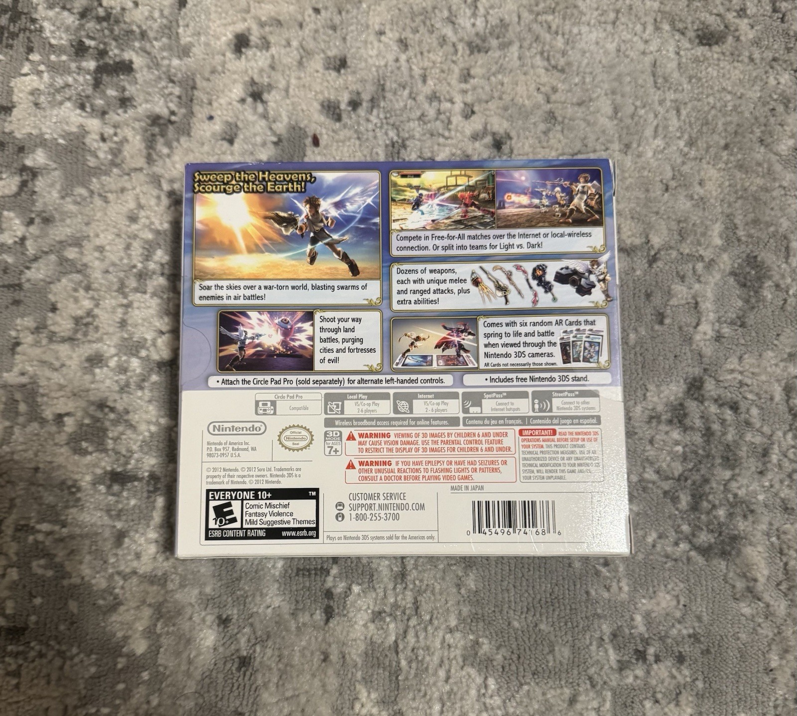 Kid Icarus Uprising (nintendo 3DS, 2012)