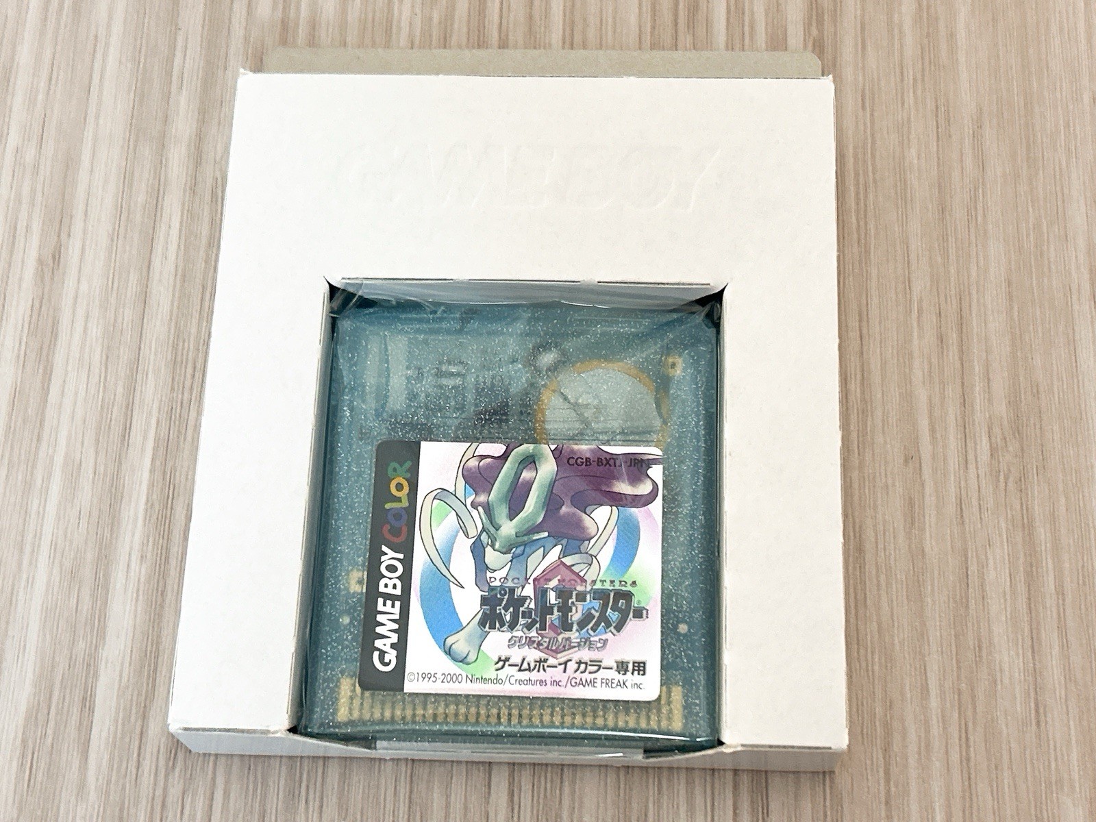 Pokemon Crystal Gameboy Color Complete in Box CIB Japanese New Battery GBC