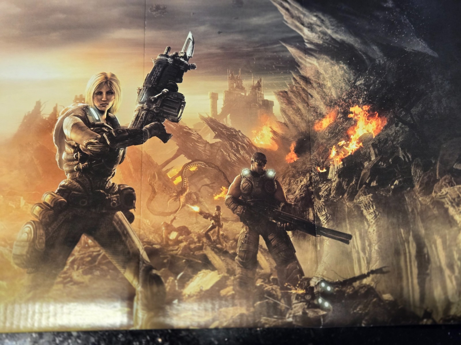 Gears of War 3 Limited Edition PVC Marcus Fenix Collectors Statue – PERFECT!