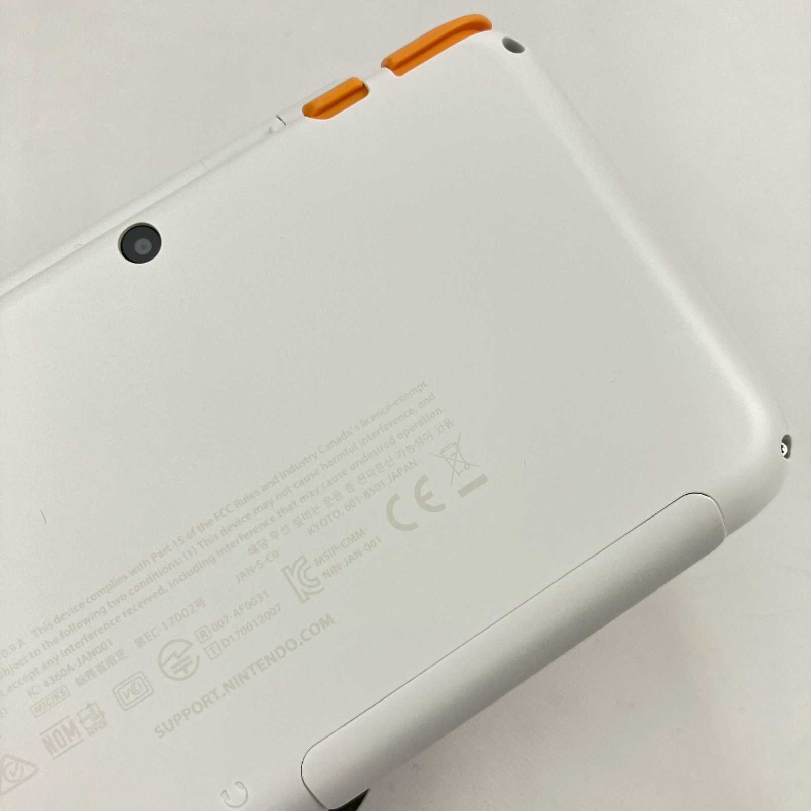 Nintendo new 2DS LL XL White Orange S Rank Console Only Japanese Only 655