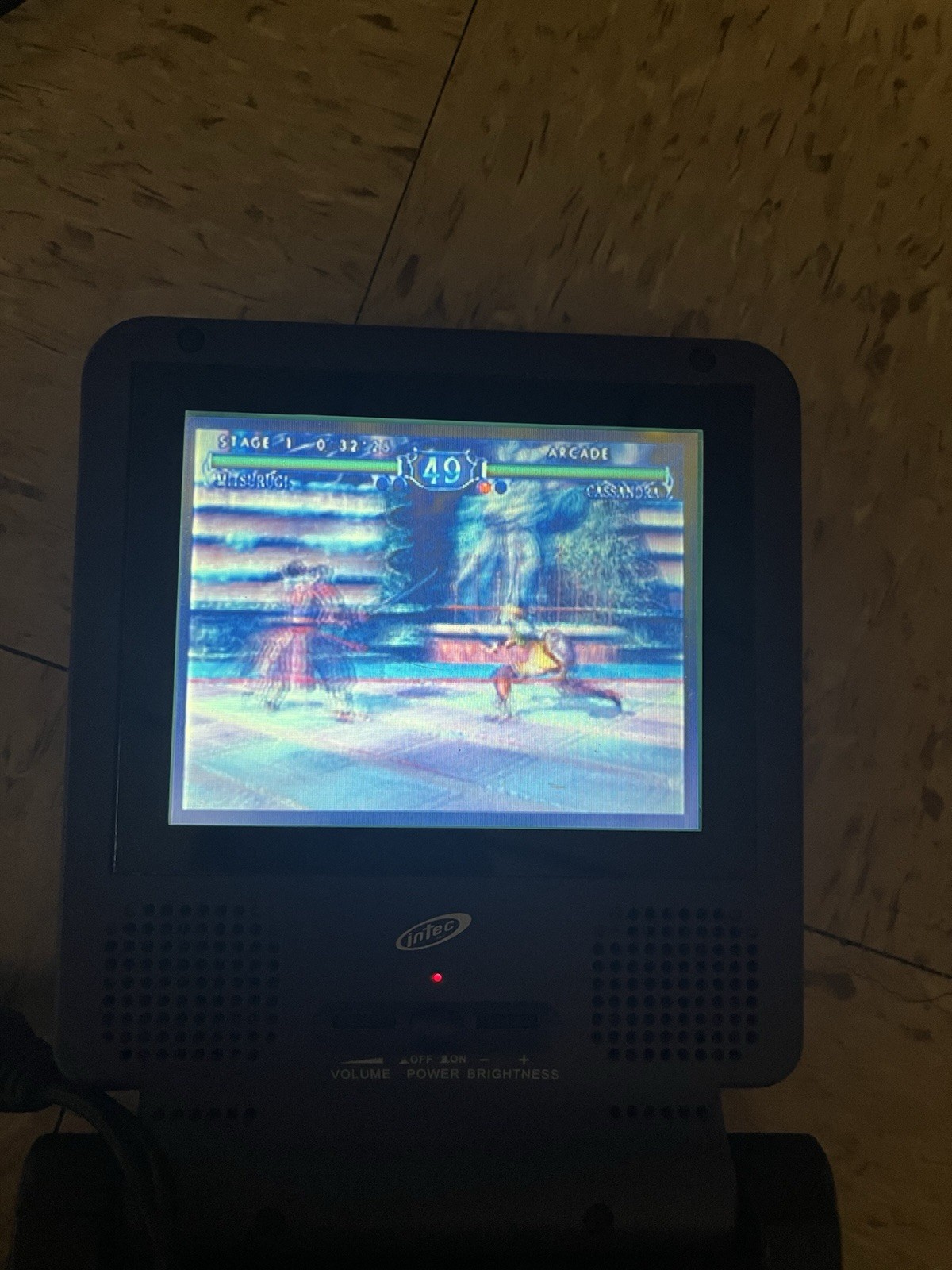 Intec Indigo Portable 5” LCD Screen For Nintendo GameCube Tested Missing Dongle