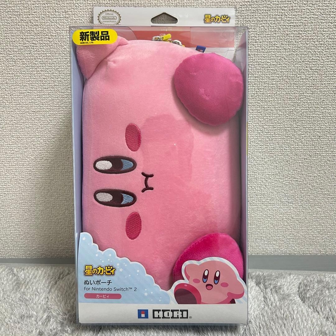 Kirby Plush Pouch Case for Nintendo Switch 2 OLED HORI 30.5cm Japan Limited New