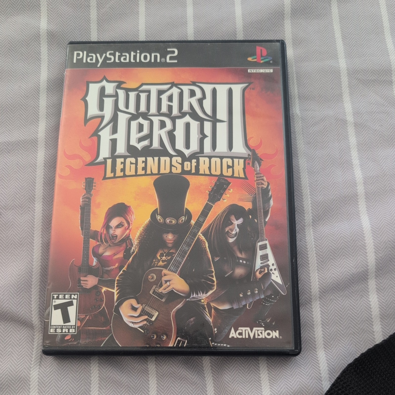 RedOctane SG Wired Controller Black PS2 Guitar Hero Controller & Game TESTED