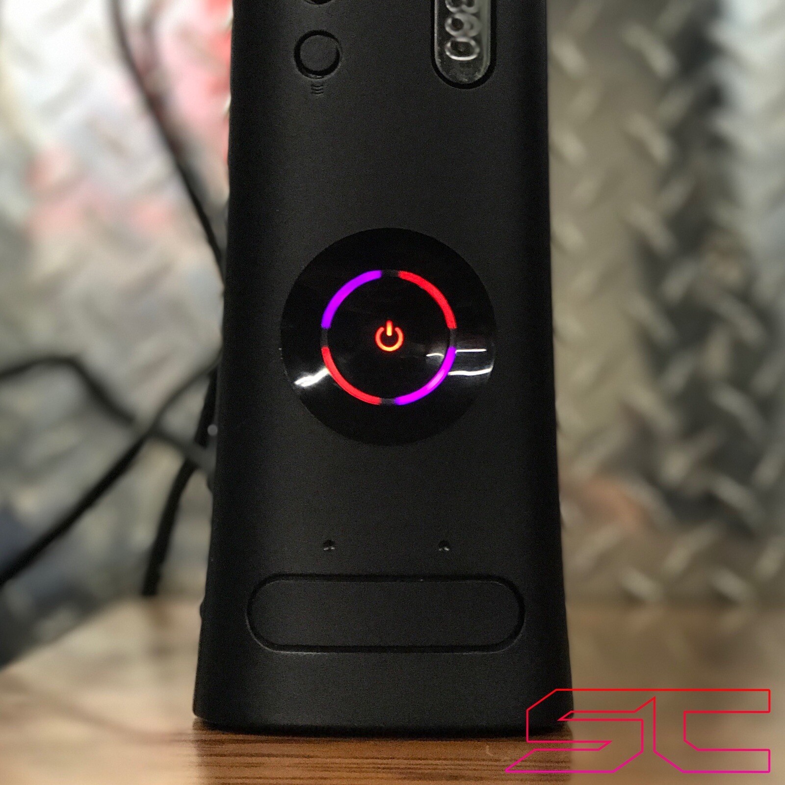 Custom Xbox 360 Red / Purple ROL RF Board Ring Of Light / Power Button for PHAT