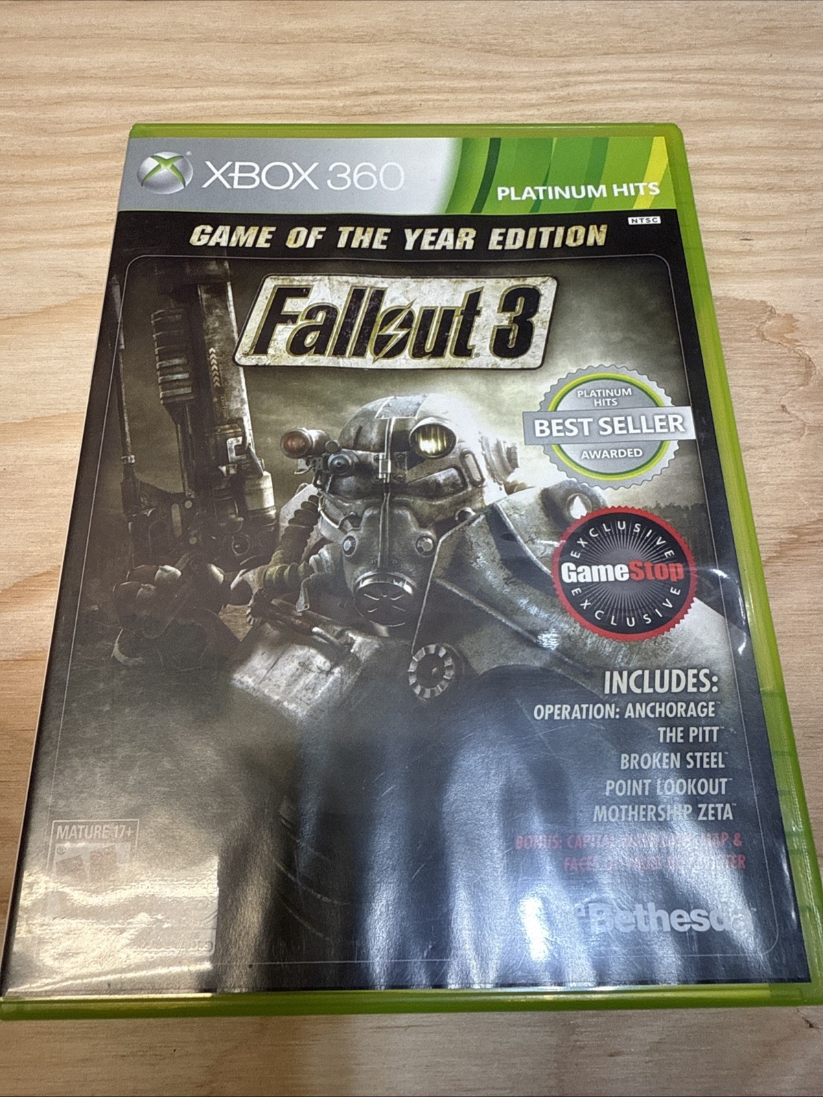 Fallout 3 Game of the Year Edition Xbox 360 GameStop Exclusive Verified Working