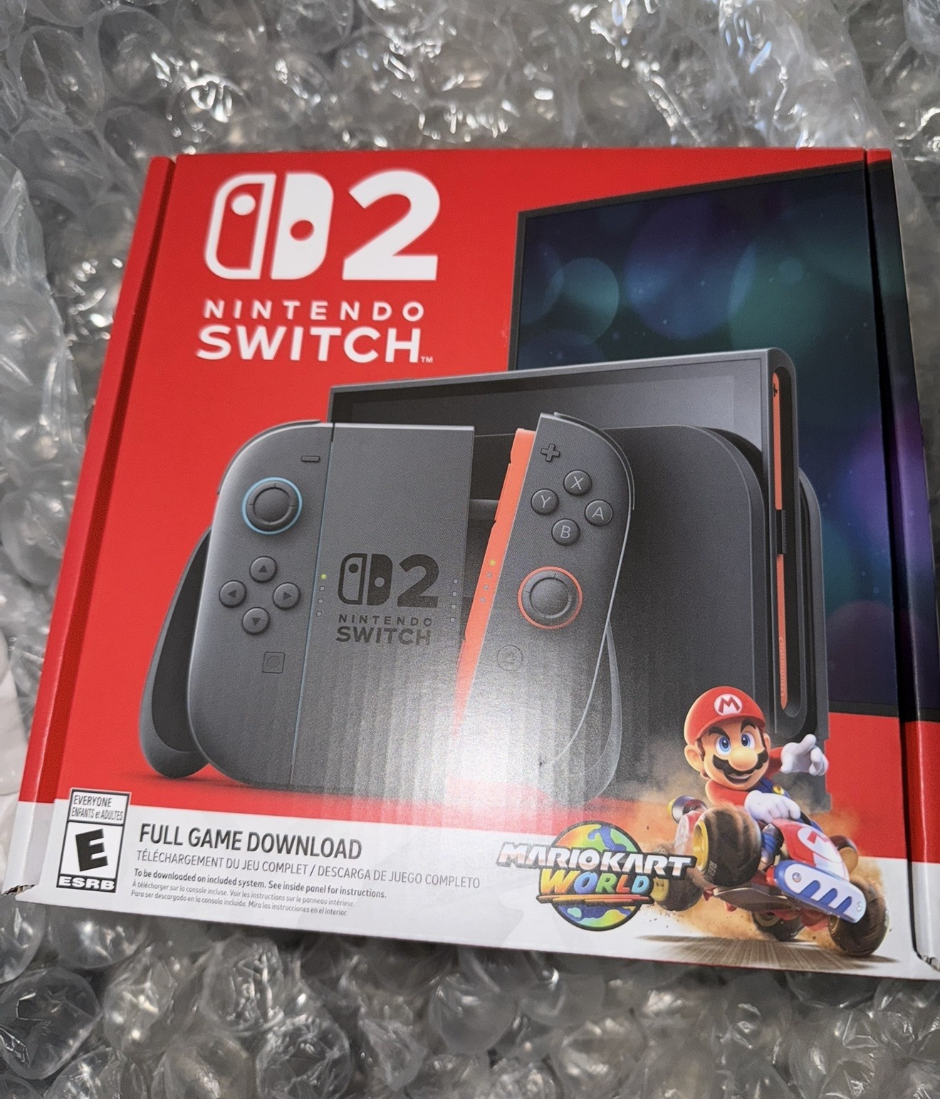 BRAND NEW Nintendo Switch 2 Mario Kart World Bundle + Wheel Set (Read Des)