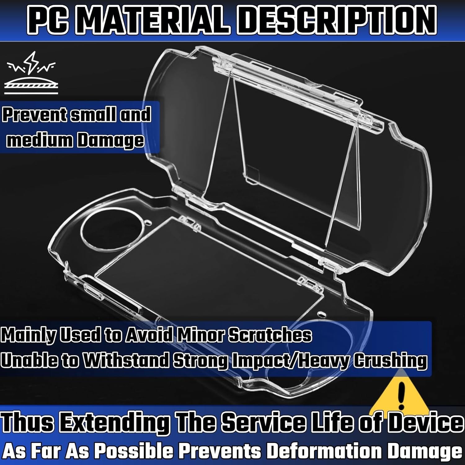 PSP 1001 Shell – Ultra-Clear, Easy Install Case for Minimalist Protection
