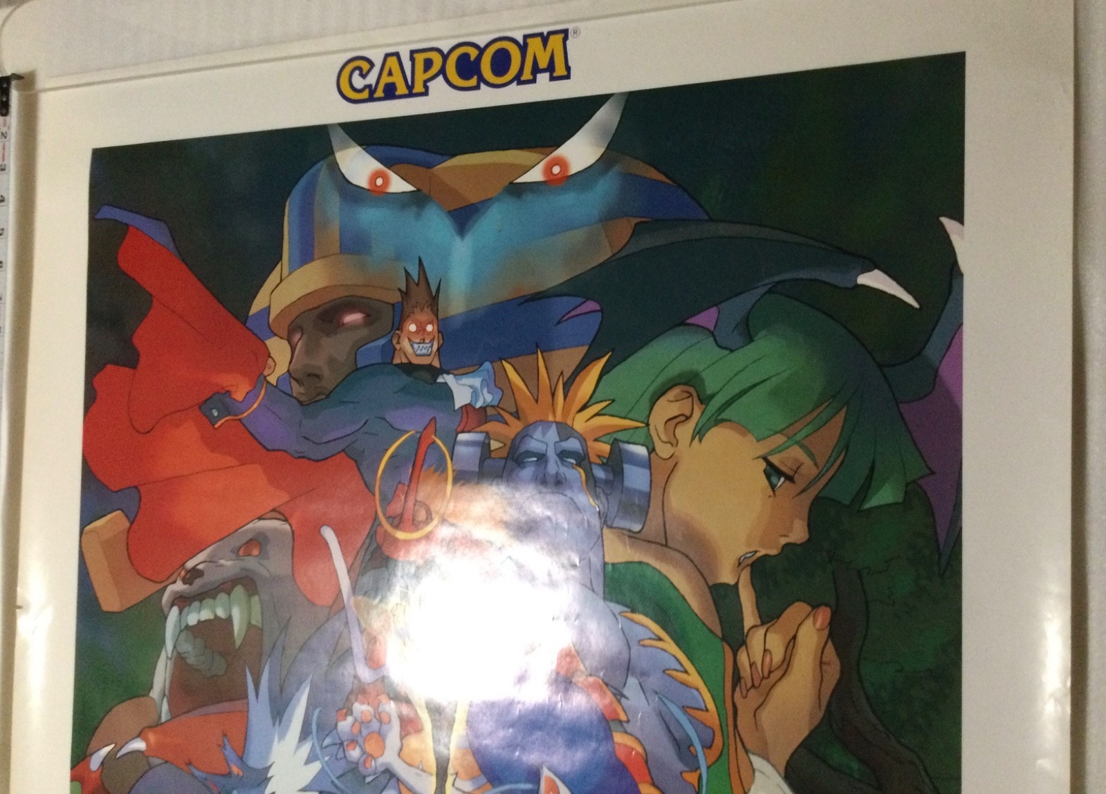 VAMPIRE SAVIOR Darkstalkers BIG Arcade Promo Poster Display 1997 CAPCOM B1 RARE