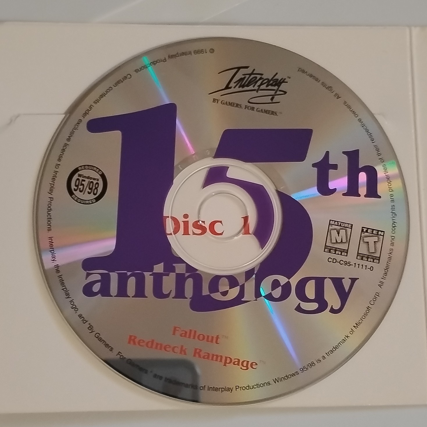 Interplay Productions 15th Anniversary Anthology Compilation (PC, 1999, M/T/E)